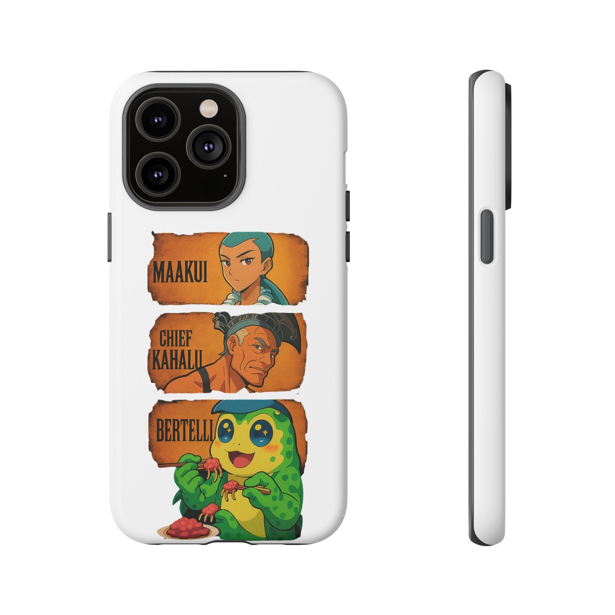 Tough Cases - Anime Phone Case Featuring Maakui, Chief Kahaili, and Bertelli, Great Gift for Fans, Personalized, Trendy, Durable