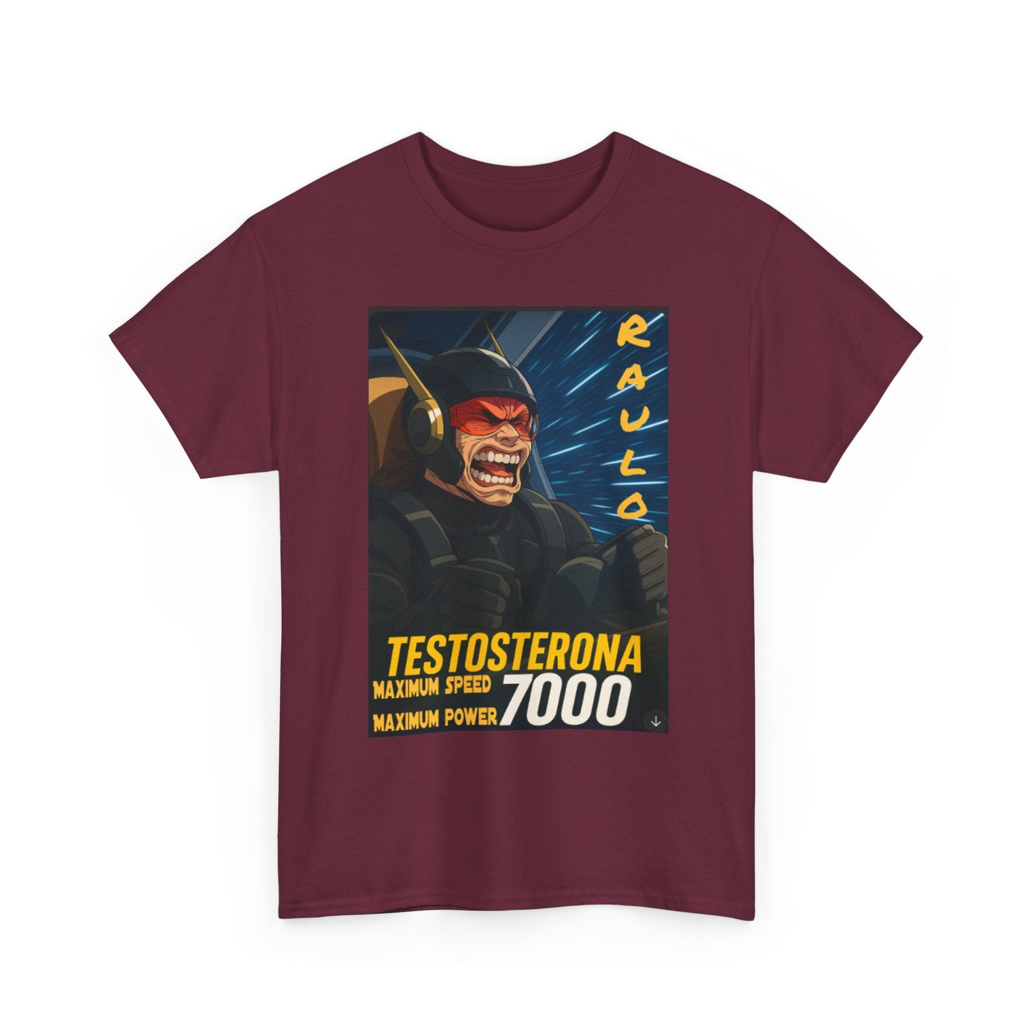 Sci-Fi Anime Raulo Testosterona Tee, Da Guv Book Fan Shirt, Unisex Cotton Top, Gift for Sci-Fi Lovers, Tee for Anime Enthusiasts