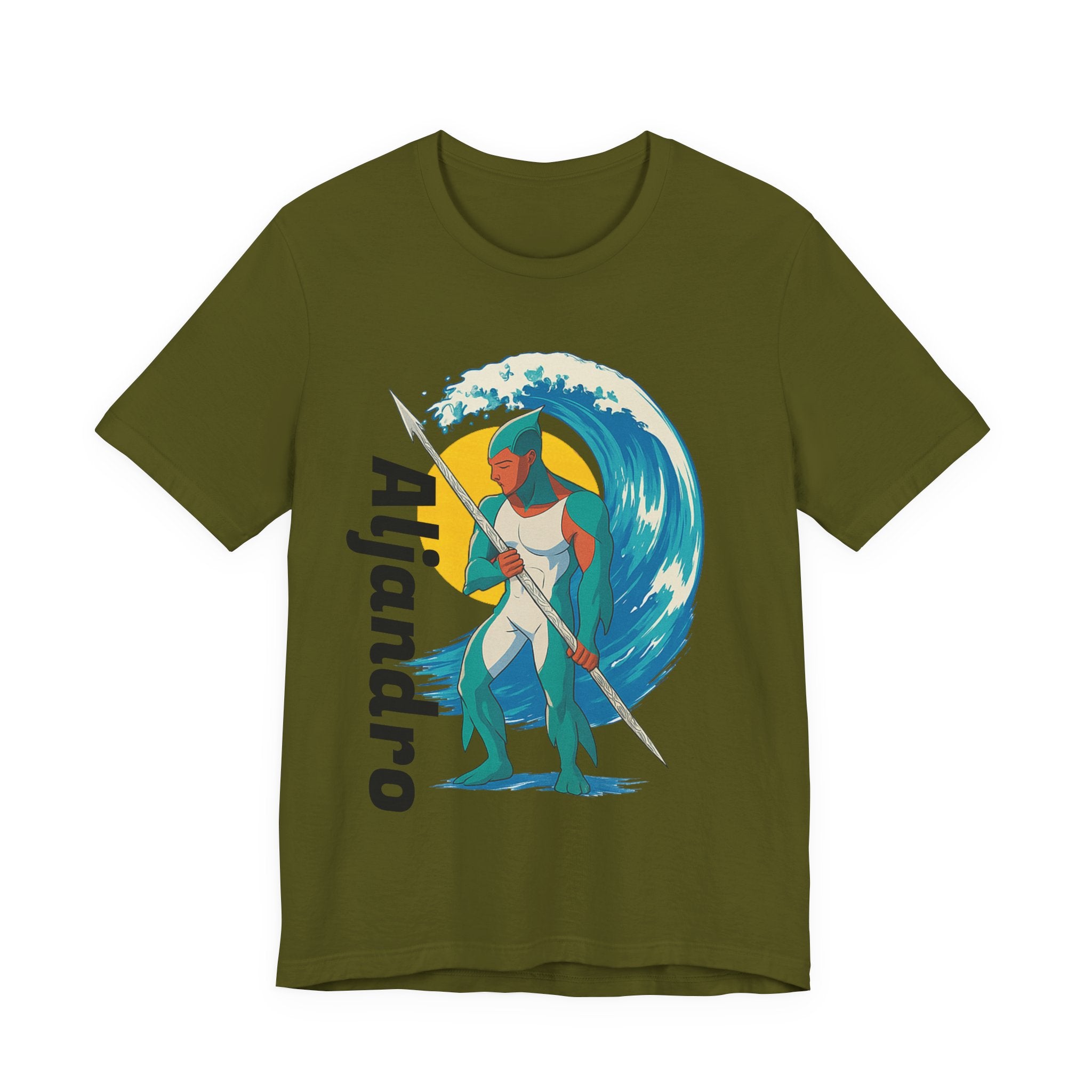 Aljandro Wave Warrior T-Shirt — Personalized 'Aljandro' Surf Guardian Tee