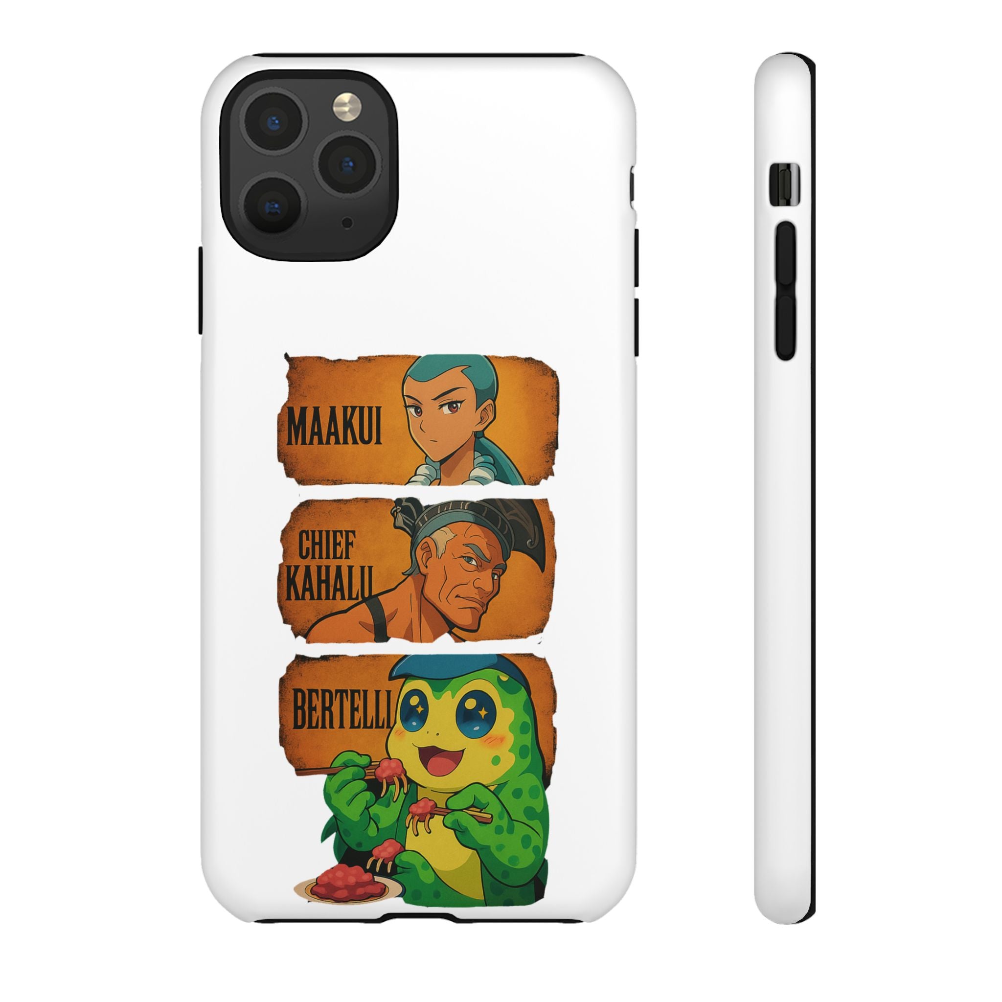 Tough Cases - Anime Phone Case Featuring Maakui, Chief Kahaili, and Bertelli, Great Gift for Fans, Personalized, Trendy, Durable
