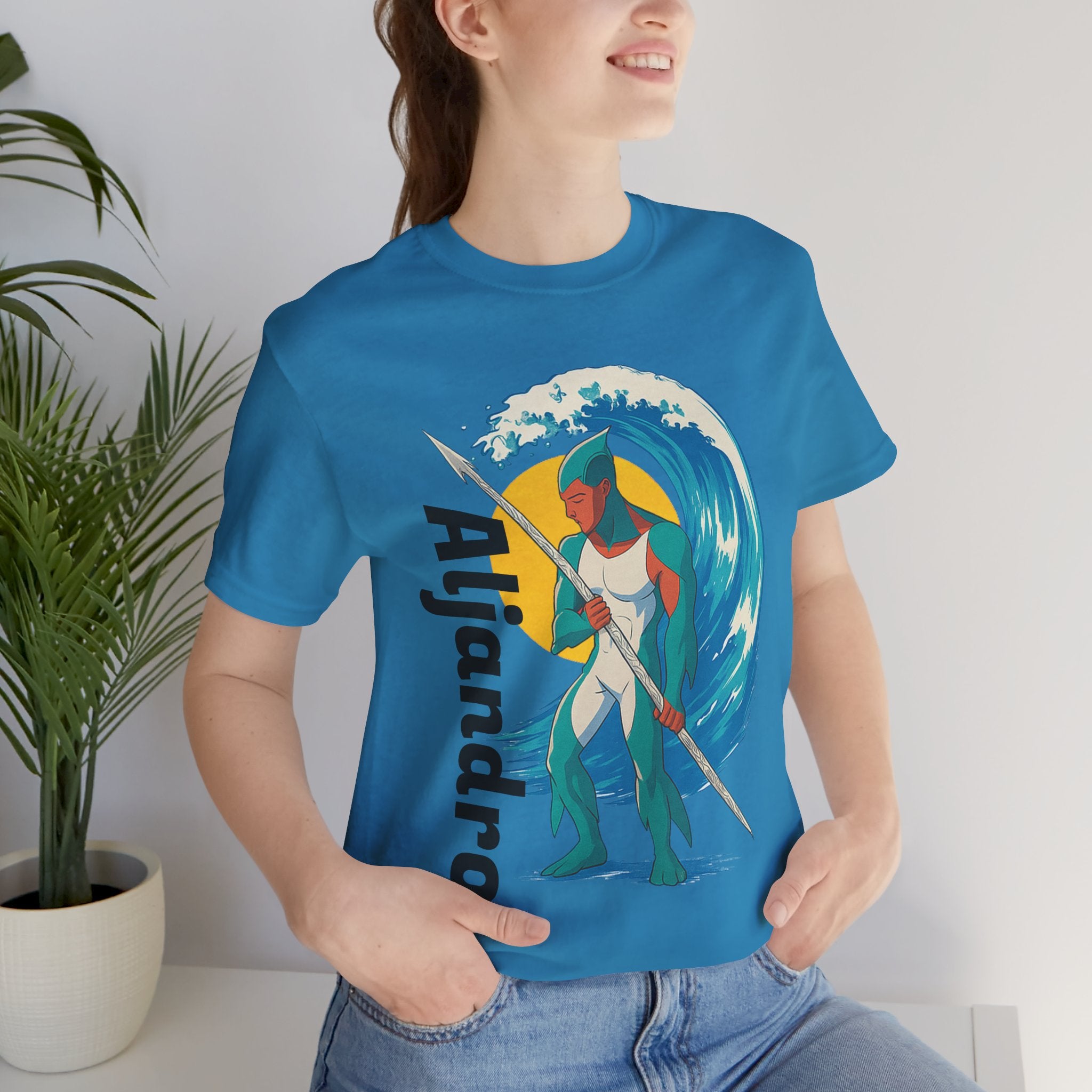 Aljandro Wave Warrior T-Shirt — Personalized 'Aljandro' Surf Guardian Tee