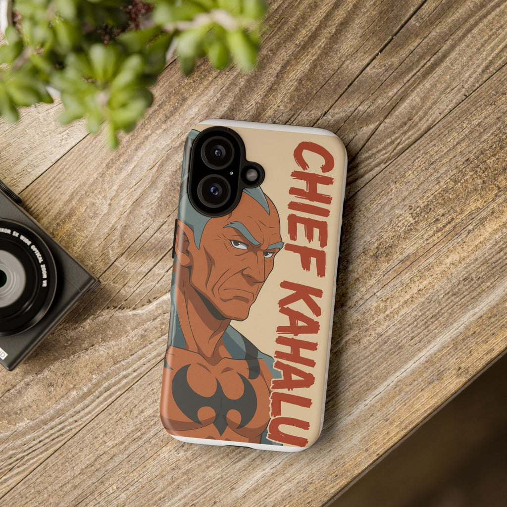 Phone Cases, Chief Kahalu Character Design, Sci-Fi Book Fan Gift, Da Guv Novel Art, Unique Literary Gift
