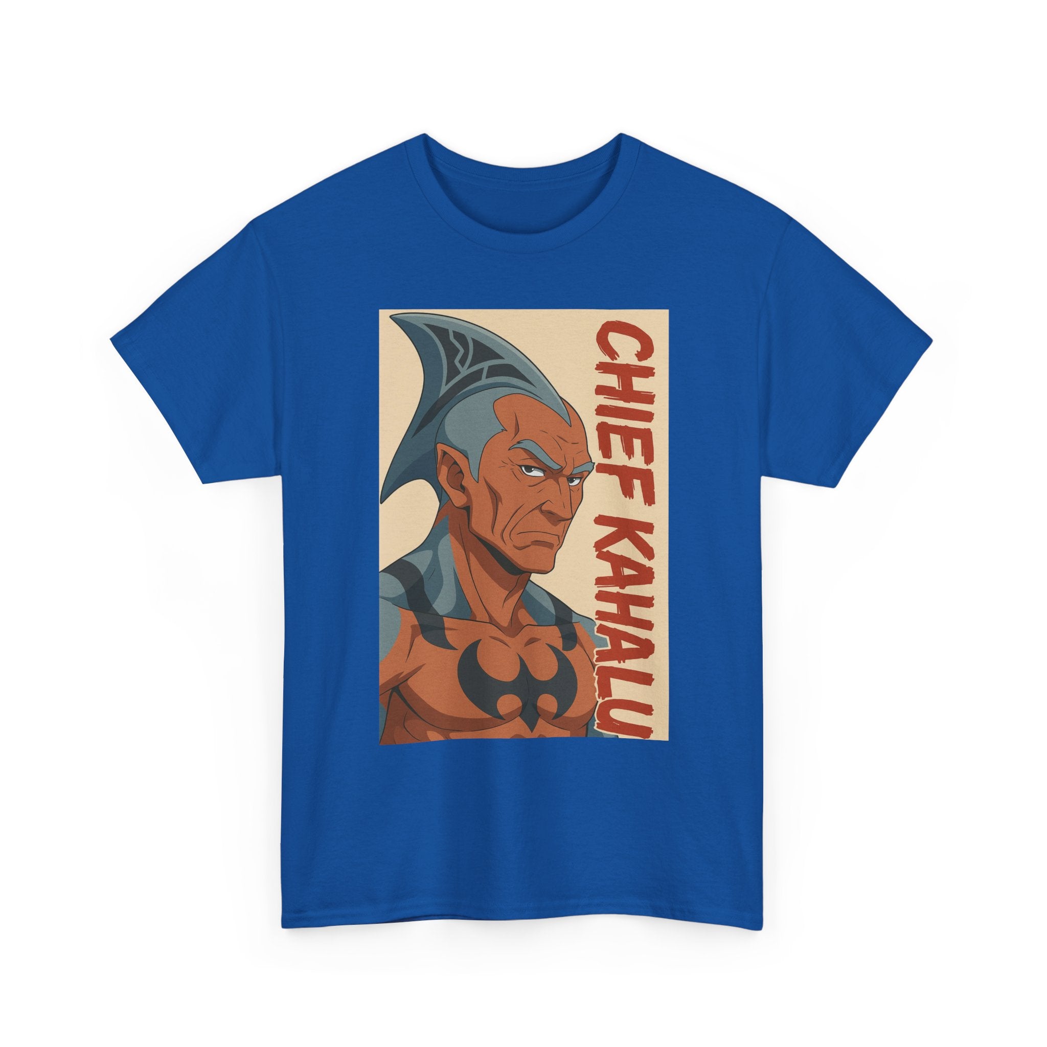 Chief Kahalu Graphic Tee, Unisex Heavy Cotton Shirt, Casual Wear, Gift for Fans, Graphic T-Shirt for Collectors