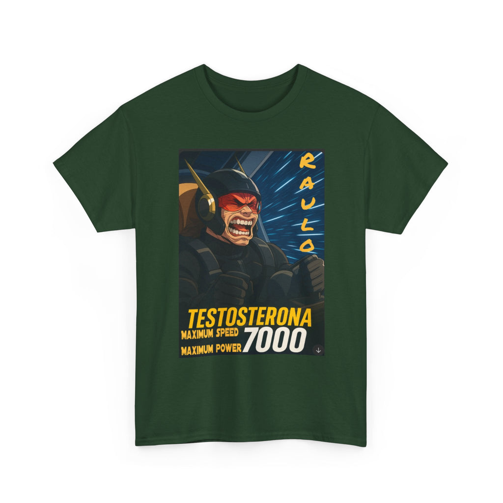 Sci-Fi Anime Raulo Testosterona Tee, Da Guv Book Fan Shirt, Unisex Cotton Top, Gift for Sci-Fi Lovers, Tee for Anime Enthusiasts