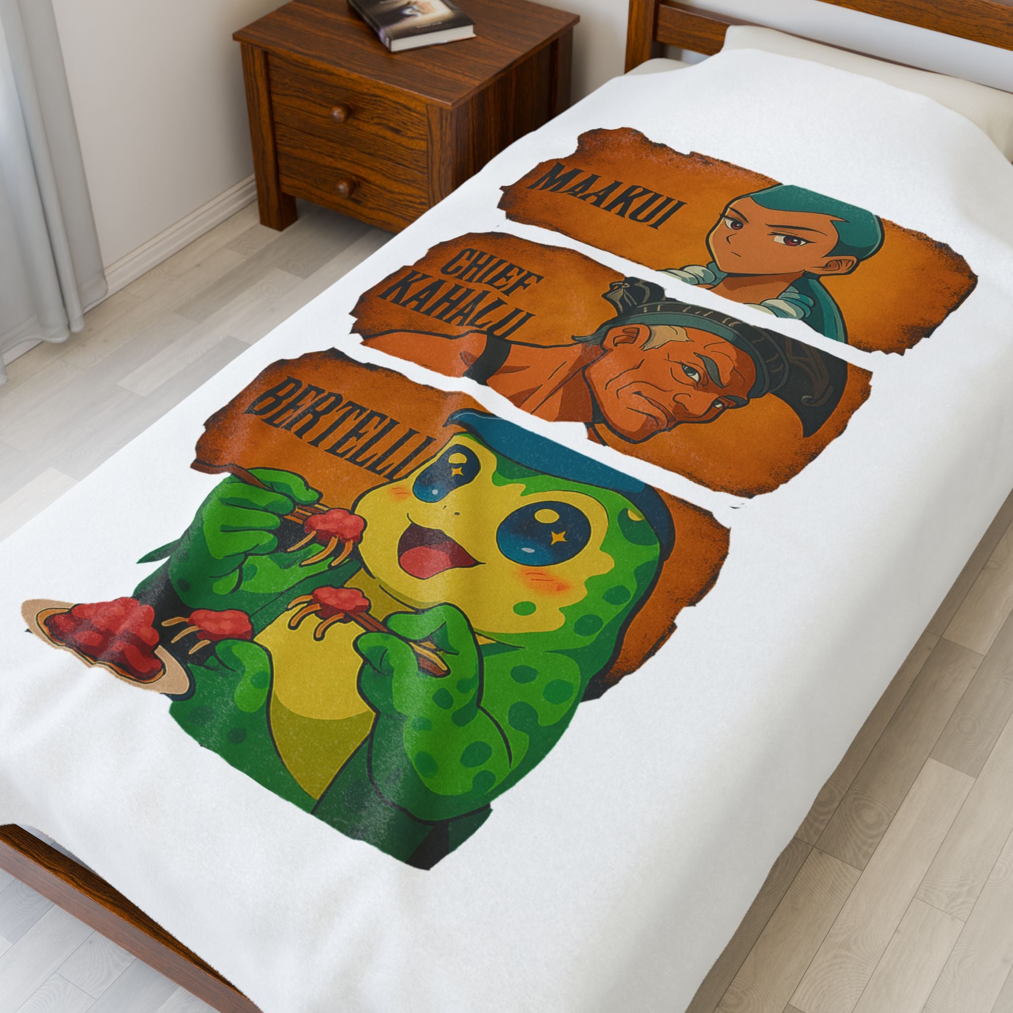 Cozy Velveteen Plush Blanket with Anime Characters - Perfect Gift for Fans, Home Decor, Movie Nights, Birthdays, Holidays