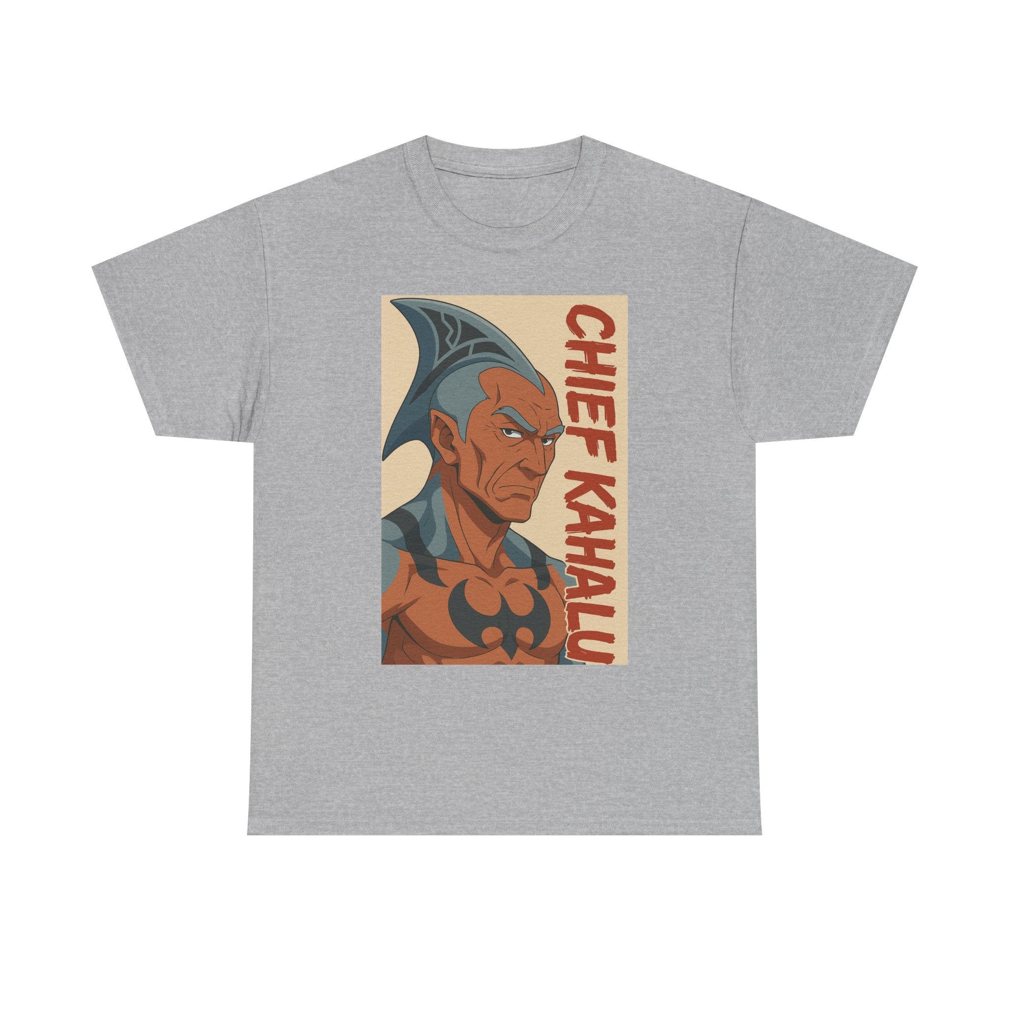 Chief Kahalu Graphic Tee, Unisex Heavy Cotton Shirt, Casual Wear, Gift for Fans, Graphic T-Shirt for Collectors