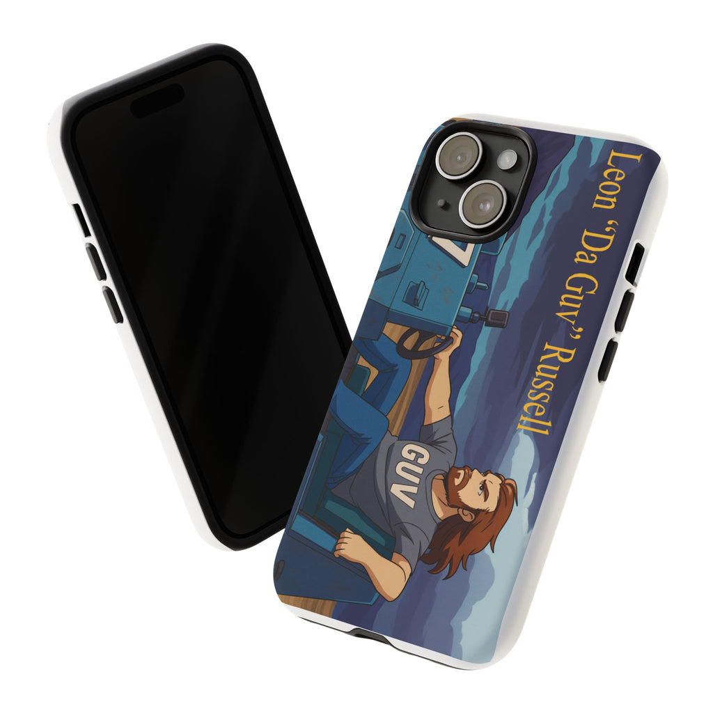 Phone Cases, Tough Phone Covers, Book Character Fan Gift, Sci-Fi Tank Art, Leon 'Da Guv' Russell Design