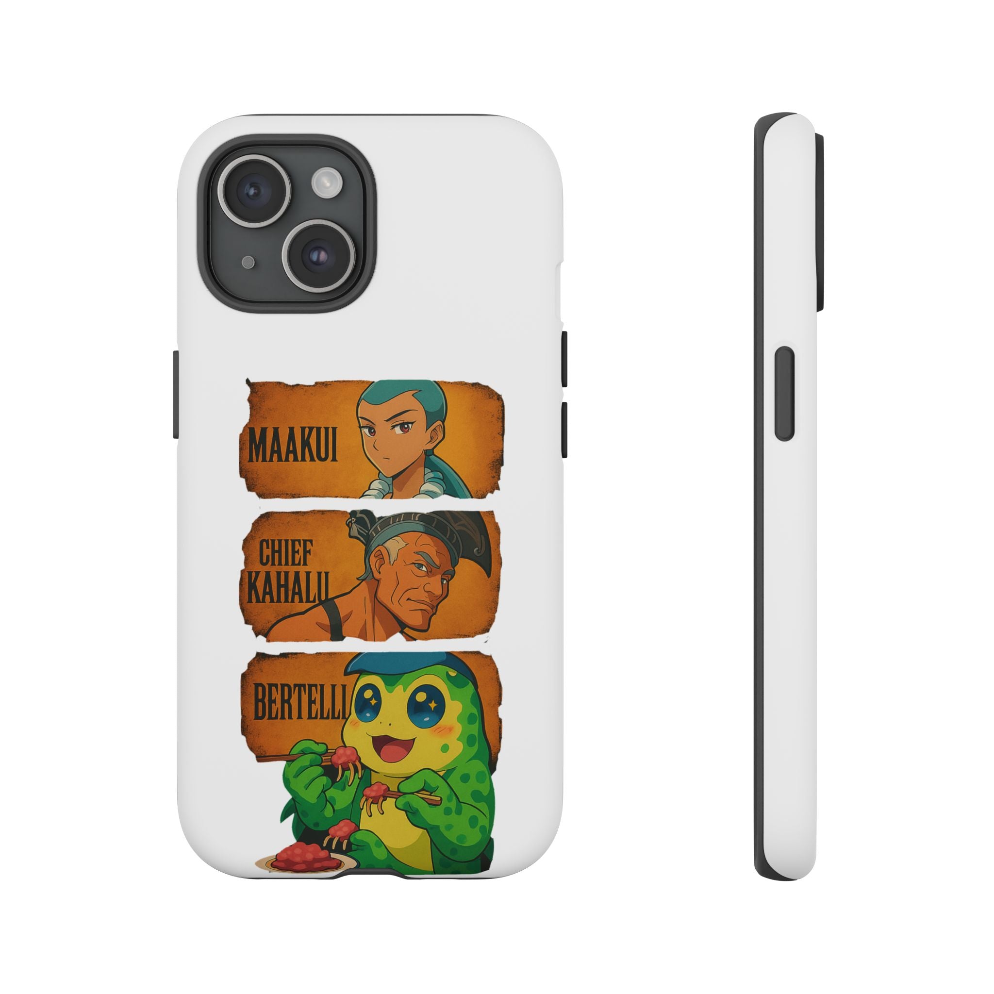 Tough Cases - Anime Phone Case Featuring Maakui, Chief Kahaili, and Bertelli, Great Gift for Fans, Personalized, Trendy, Durable