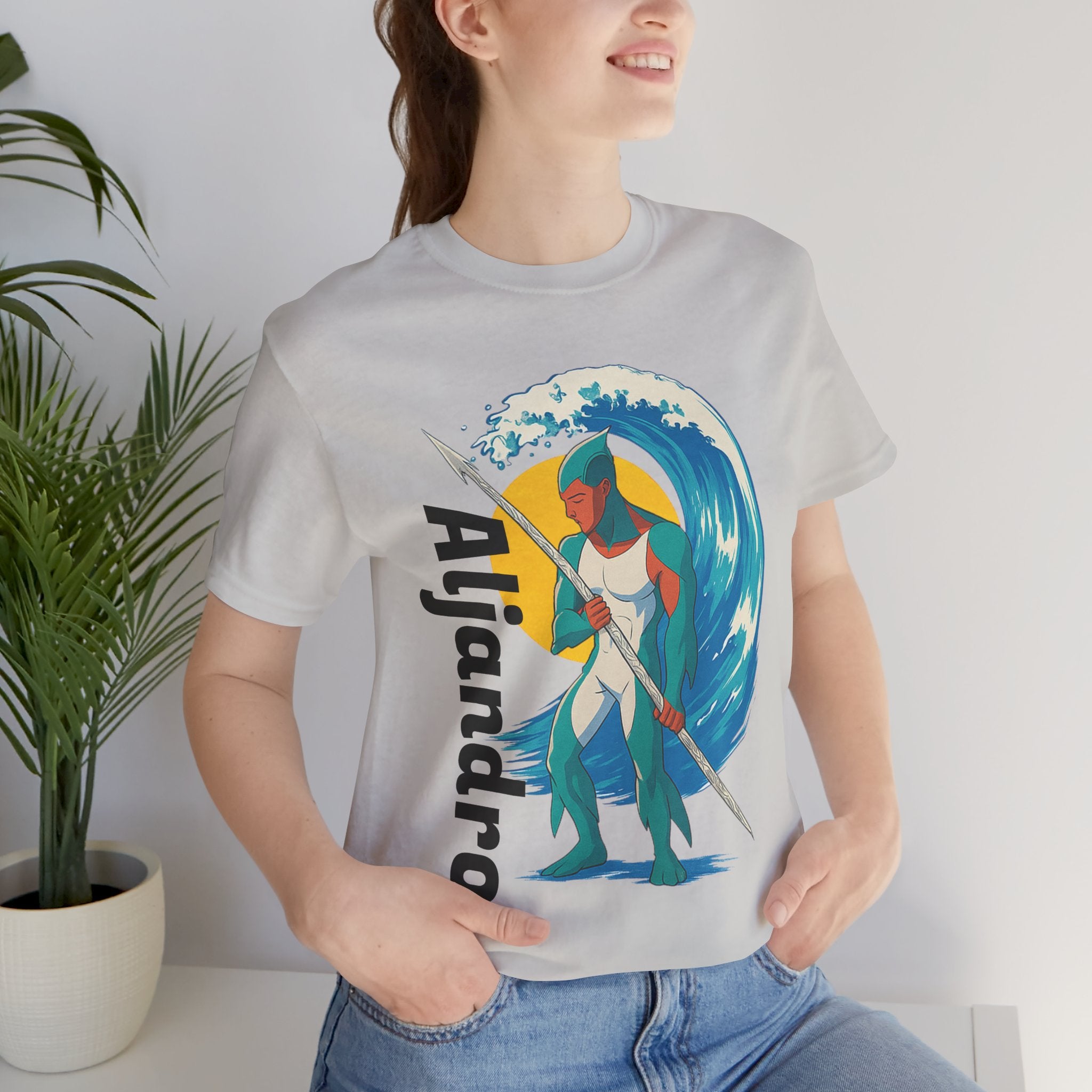 Aljandro Wave Warrior T-Shirt — Personalized 'Aljandro' Surf Guardian Tee