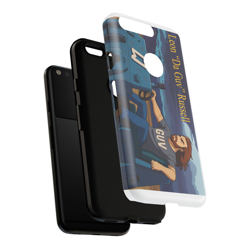 Phone Cases, Tough Phone Covers, Book Character Fan Gift, Sci-Fi Tank Art, Leon 'Da Guv' Russell Design