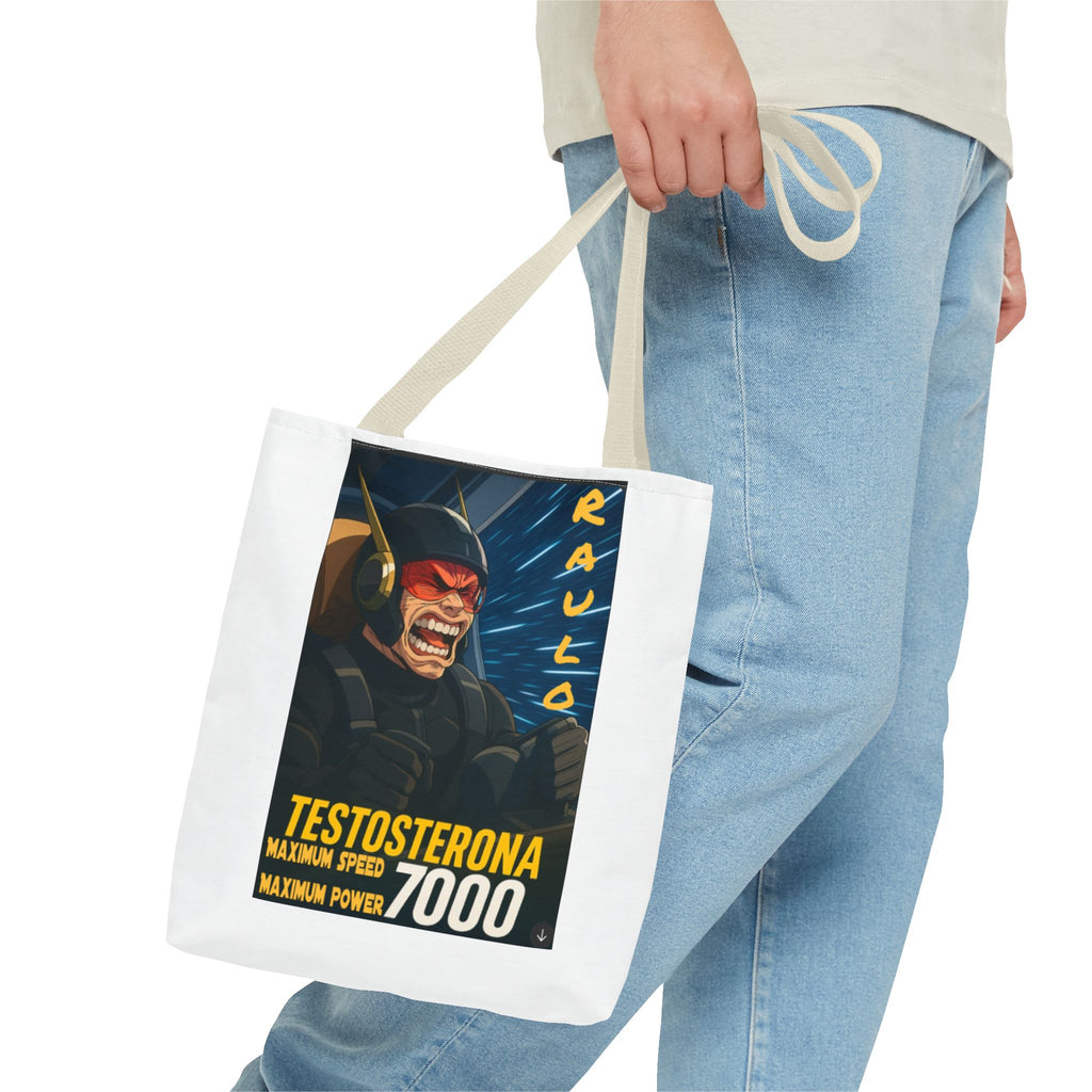 Anime Raulo Tote Bag, testosterona 7000, Da Guv Shopping Bag, Gift for Him, Casual Daily Use, Fitness Tote, Unique Design