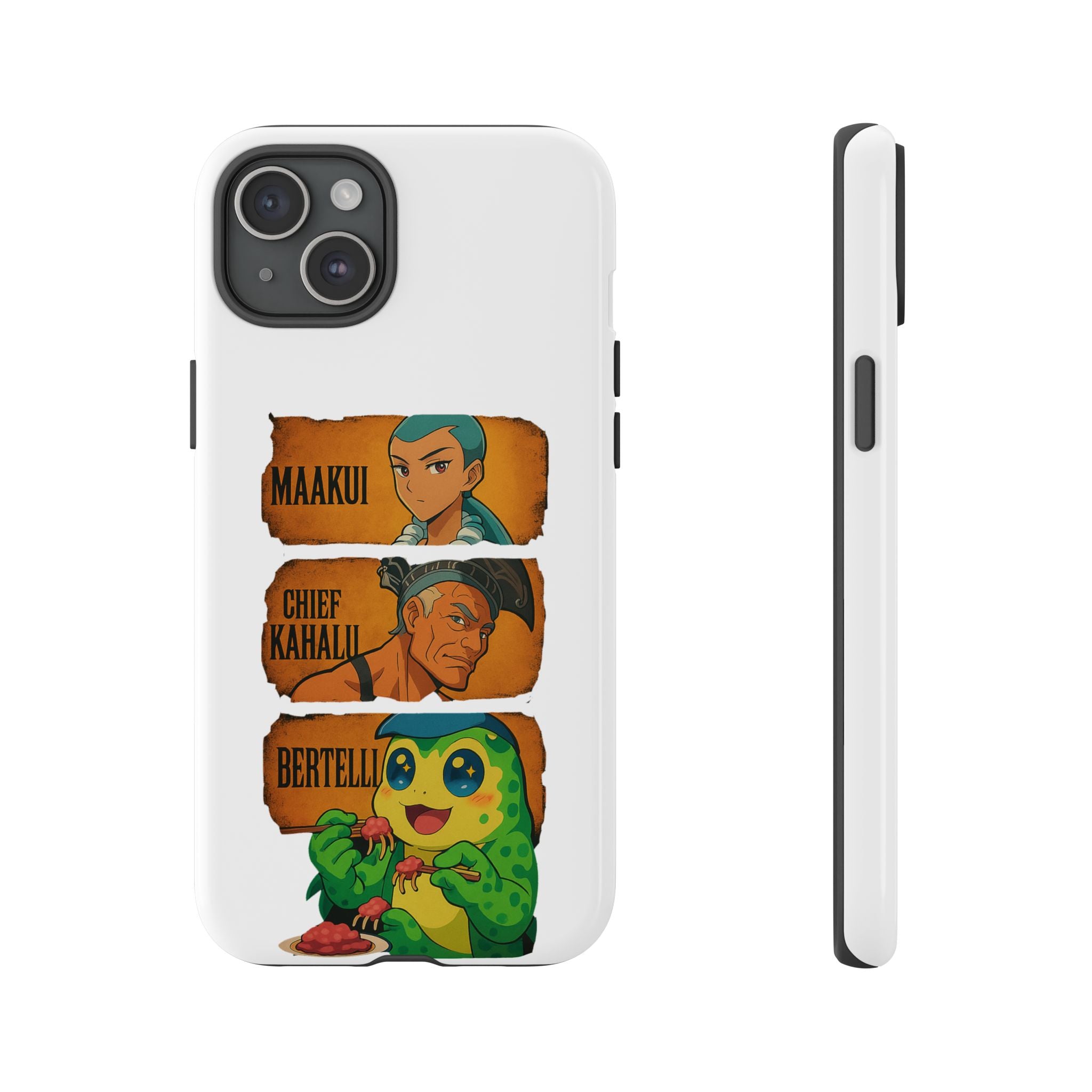 Tough Cases - Anime Phone Case Featuring Maakui, Chief Kahaili, and Bertelli, Great Gift for Fans, Personalized, Trendy, Durable