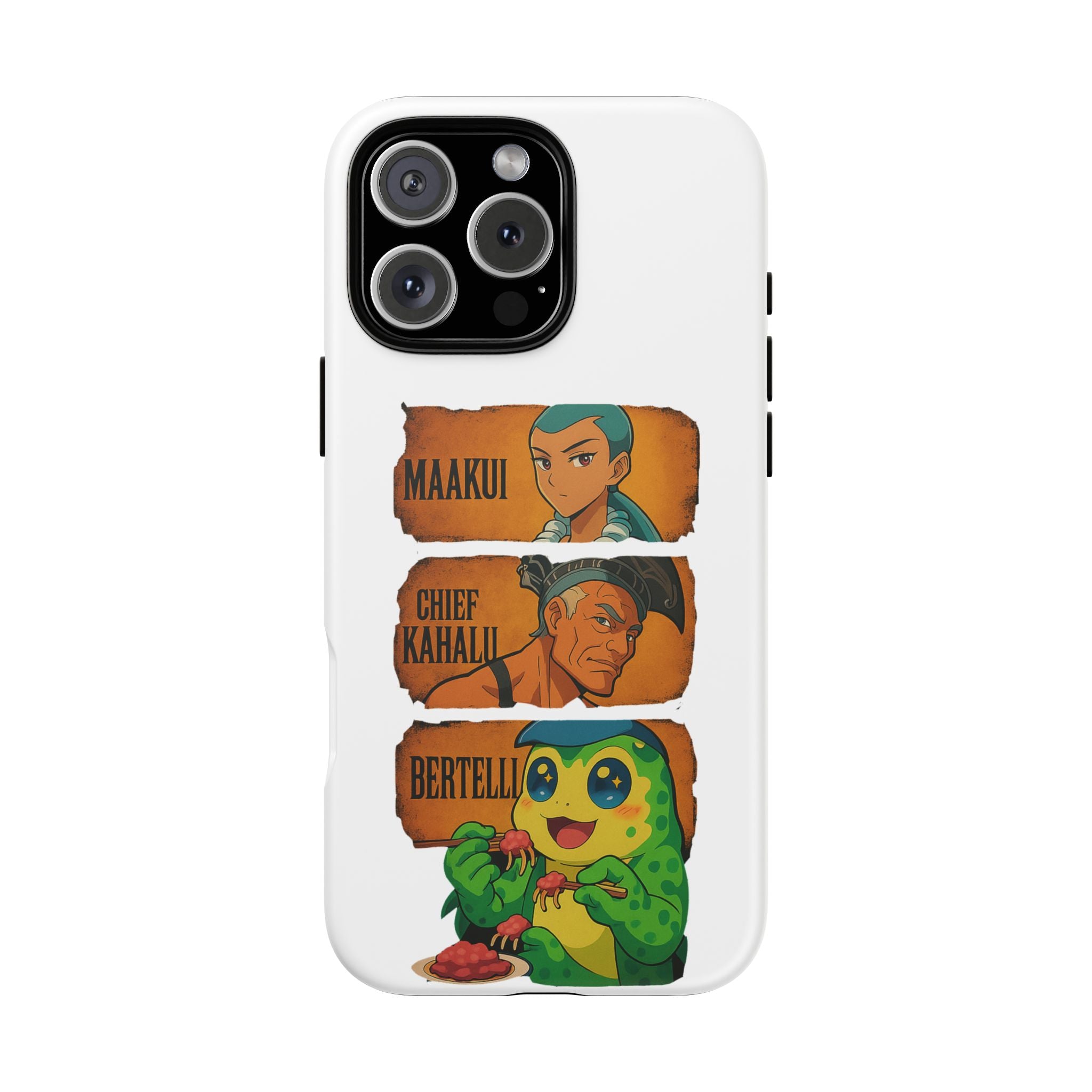 Tough Cases - Anime Phone Case Featuring Maakui, Chief Kahaili, and Bertelli, Great Gift for Fans, Personalized, Trendy, Durable