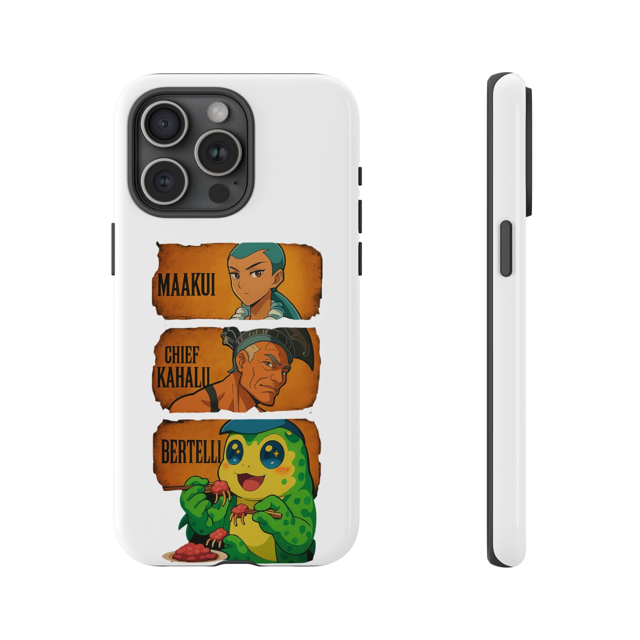 Tough Cases - Anime Phone Case Featuring Maakui, Chief Kahaili, and Bertelli, Great Gift for Fans, Personalized, Trendy, Durable