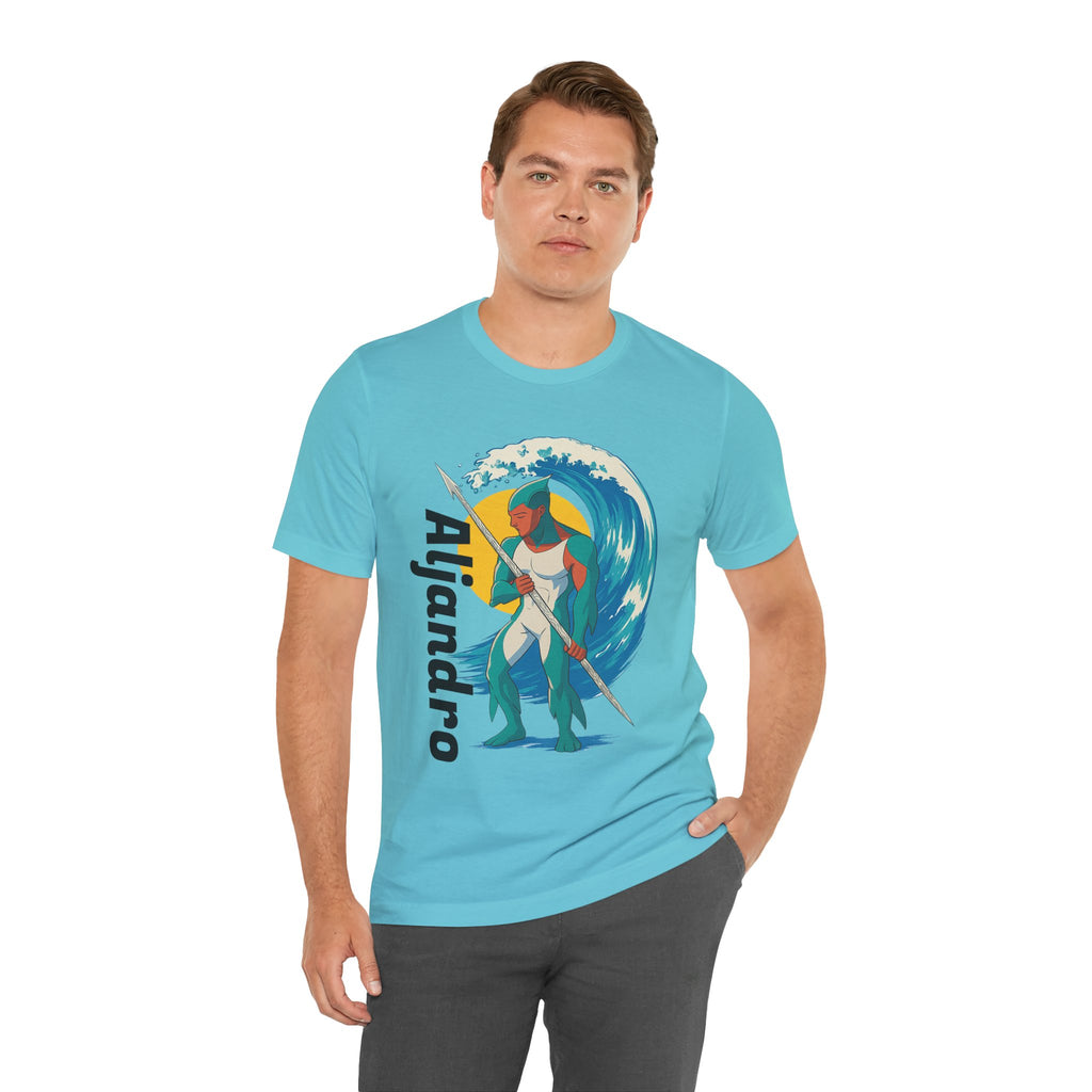 Aljandro Wave Warrior T-Shirt — Personalized 'Aljandro' Surf Guardian Tee