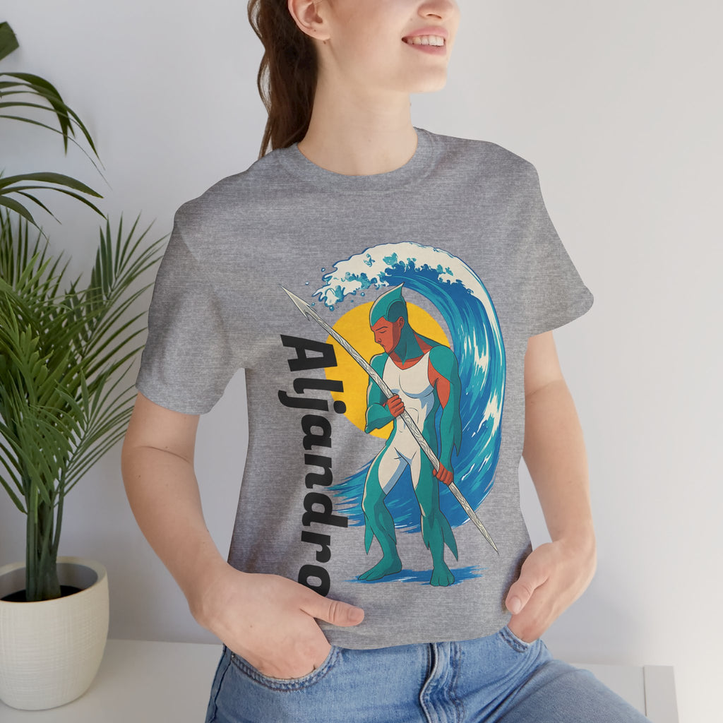 Aljandro Wave Warrior T-Shirt — Personalized 'Aljandro' Surf Guardian Tee