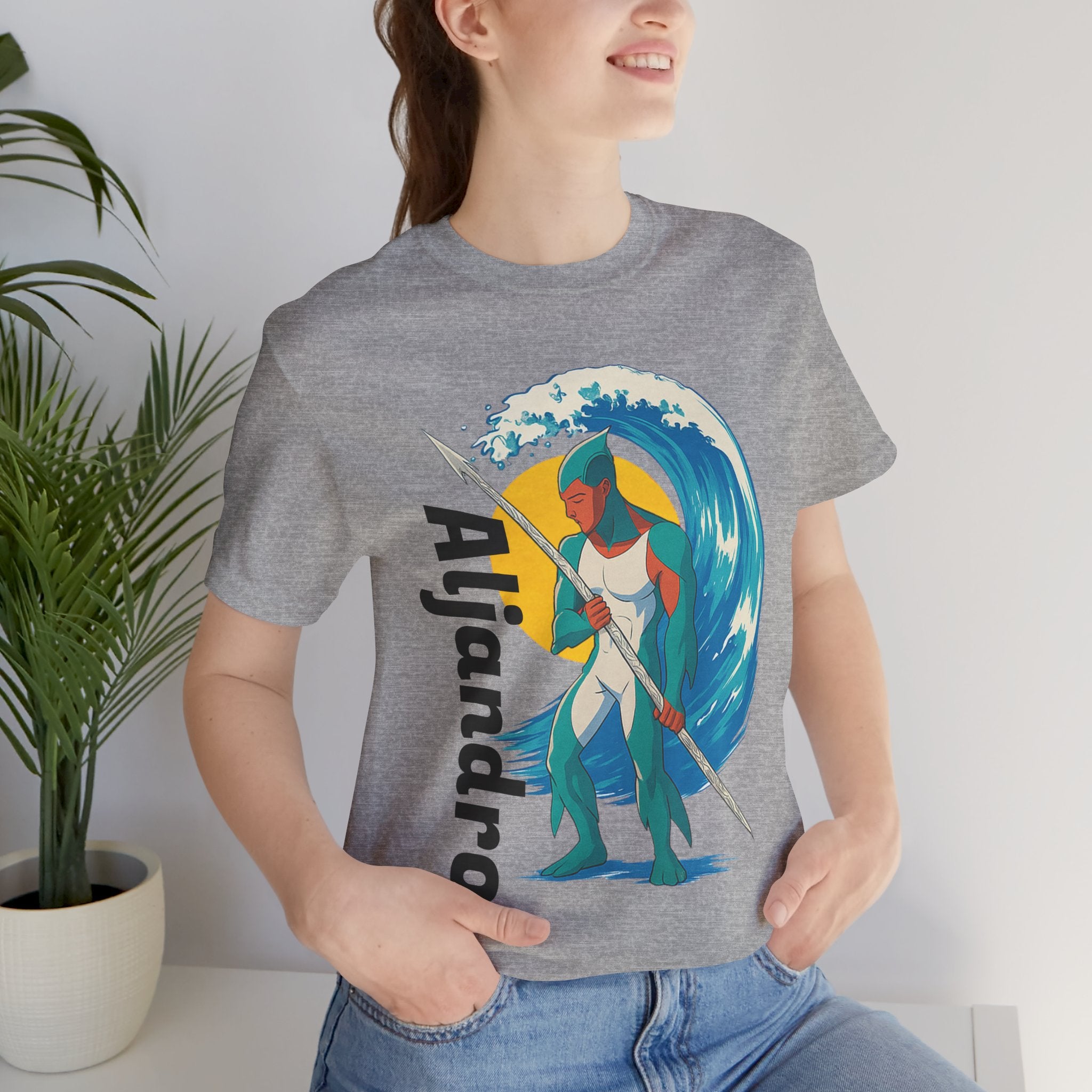 Aljandro Wave Warrior T-Shirt — Personalized 'Aljandro' Surf Guardian Tee