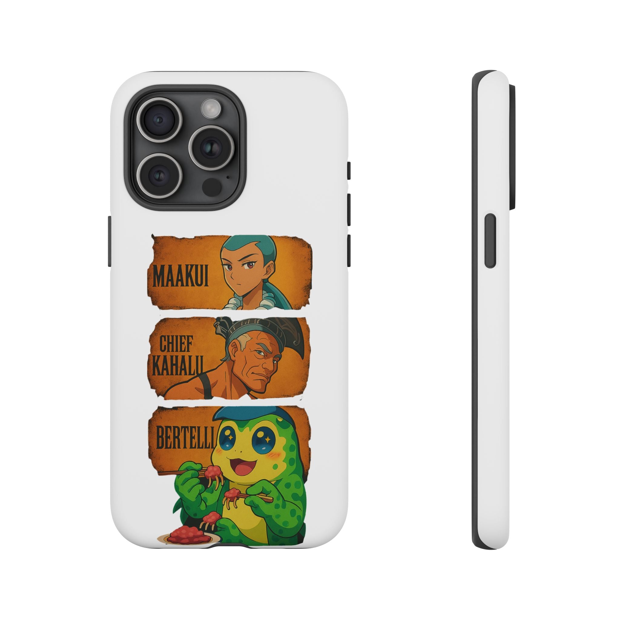 Tough Cases - Anime Phone Case Featuring Maakui, Chief Kahaili, and Bertelli, Great Gift for Fans, Personalized, Trendy, Durable