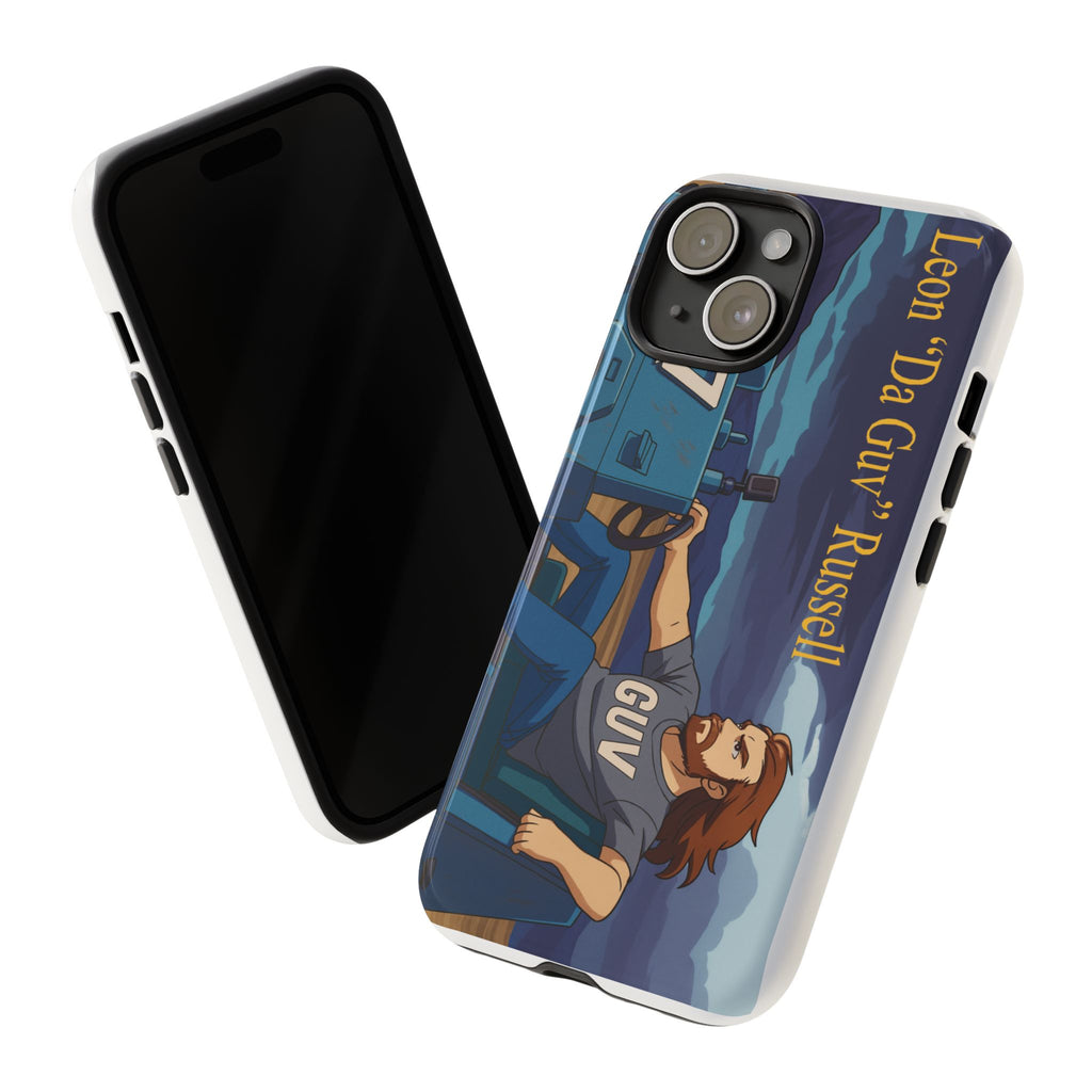 Phone Cases, Tough Phone Covers, Book Character Fan Gift, Sci-Fi Tank Art, Leon 'Da Guv' Russell Design