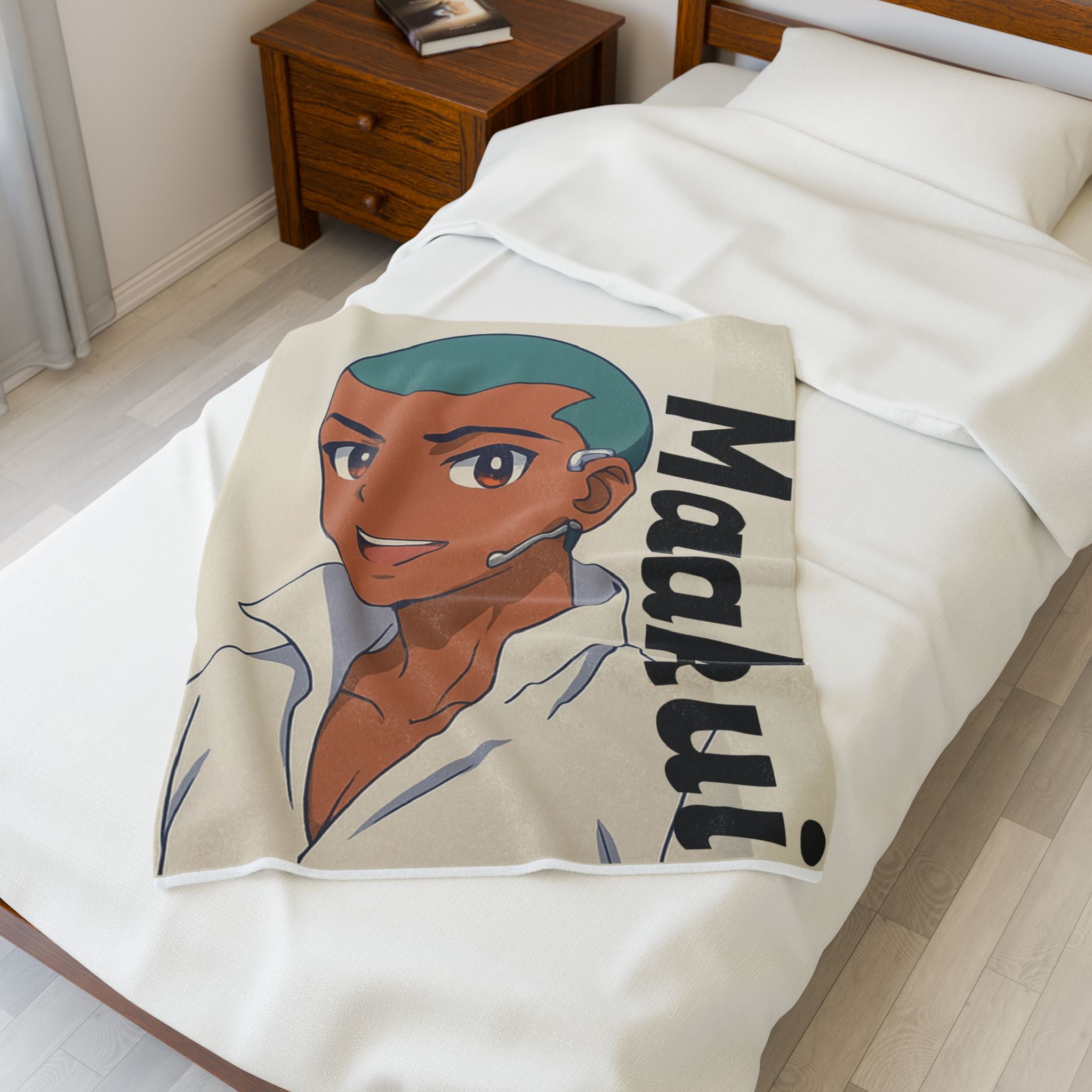 Anime Maakui, from the highly acclaimed DaGuv Velveteen Plush Blanket, Cozy Throw, All-Season Comfort, Perfect Gift for Fans, Home Decor