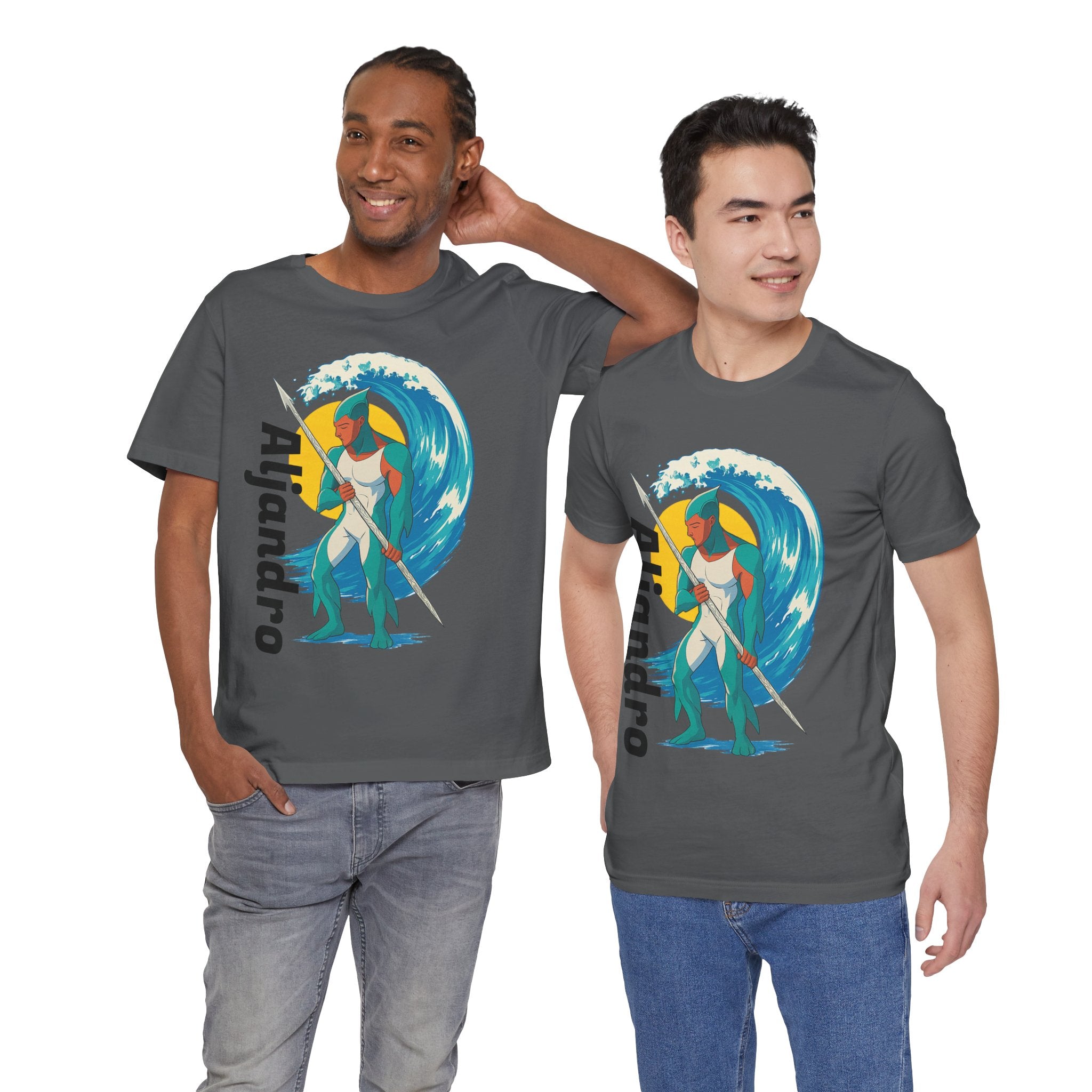 Aljandro Wave Warrior T-Shirt — Personalized 'Aljandro' Surf Guardian Tee