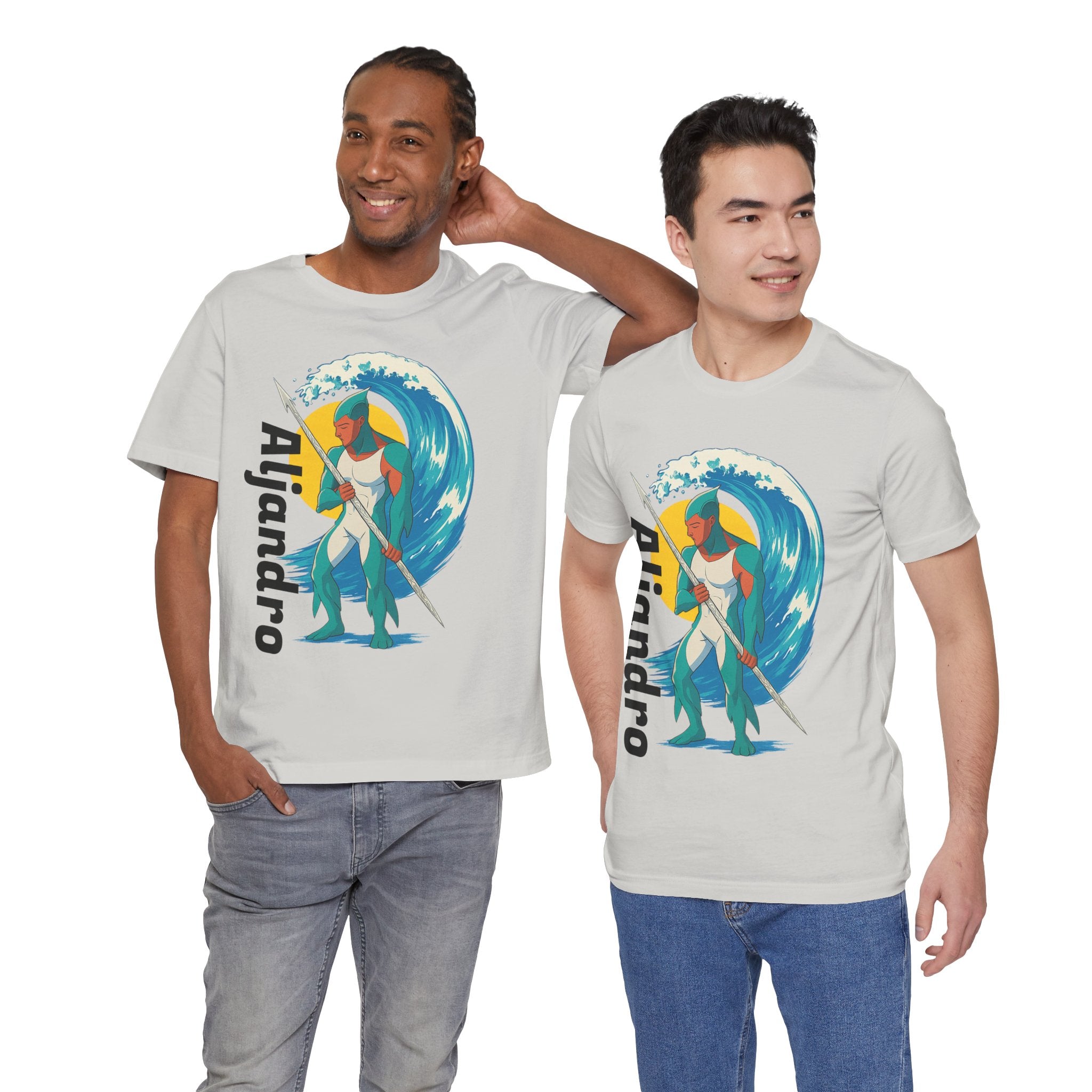 Aljandro Wave Warrior T-Shirt — Personalized 'Aljandro' Surf Guardian Tee