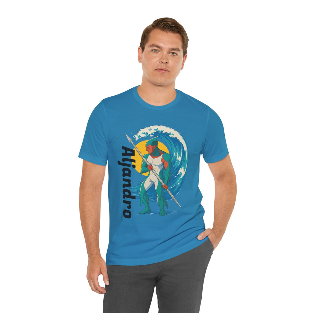 Aljandro Wave Warrior T-Shirt — Personalized 'Aljandro' Surf Guardian Tee