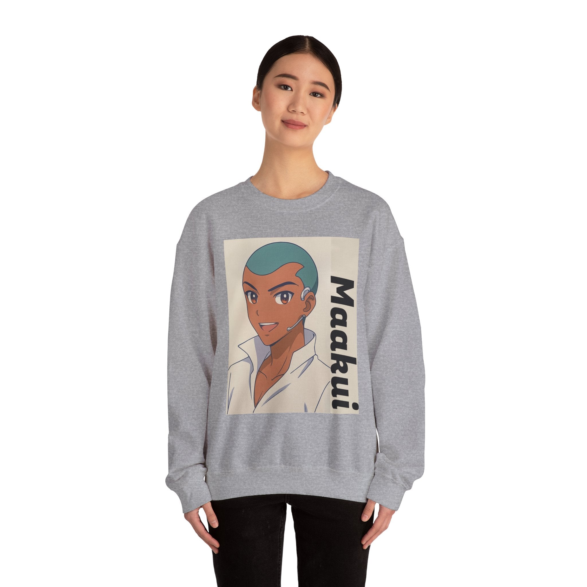 Maakui, anime character Crewneck Sweatshirt - Perfect for Everyday Wear, Unique Gift, Cozy Fashion
