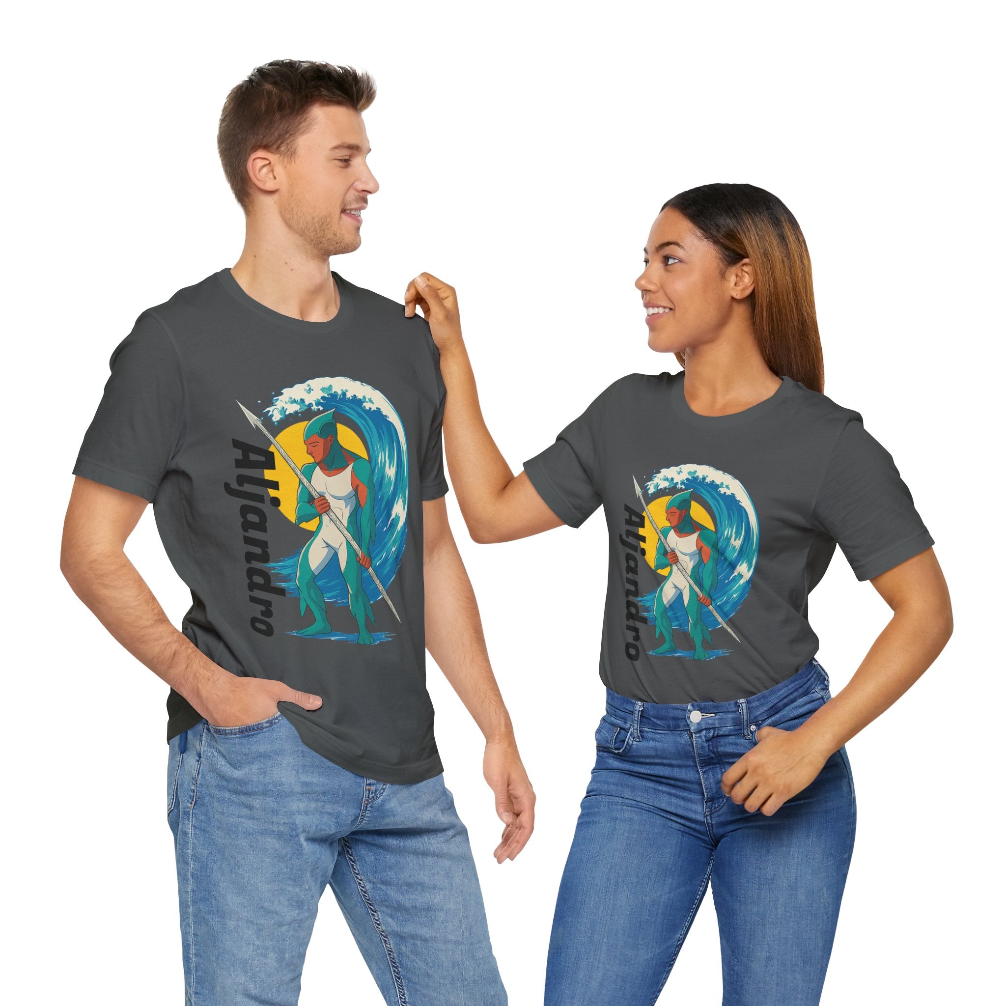 Aljandro Wave Warrior T-Shirt — Personalized 'Aljandro' Surf Guardian Tee