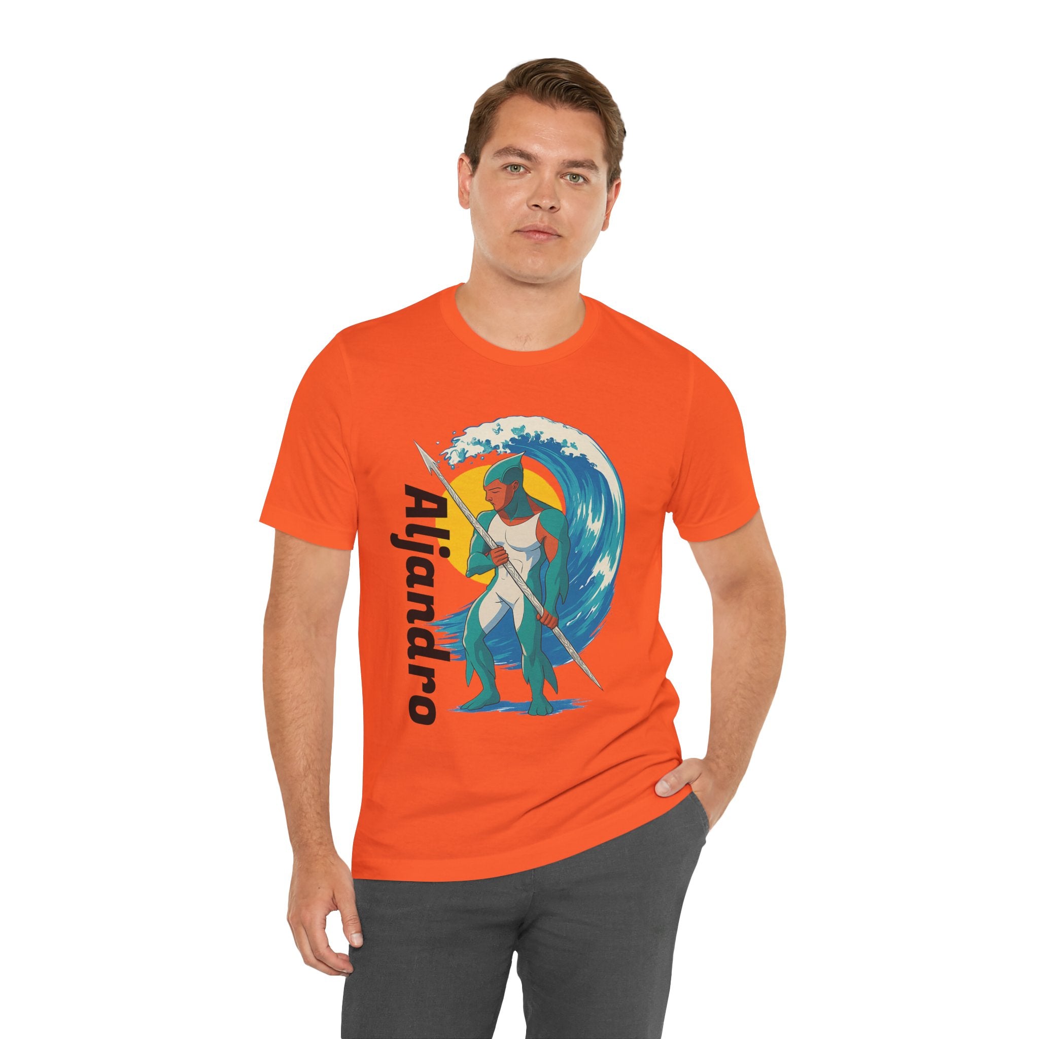 Aljandro Wave Warrior T-Shirt — Personalized 'Aljandro' Surf Guardian Tee