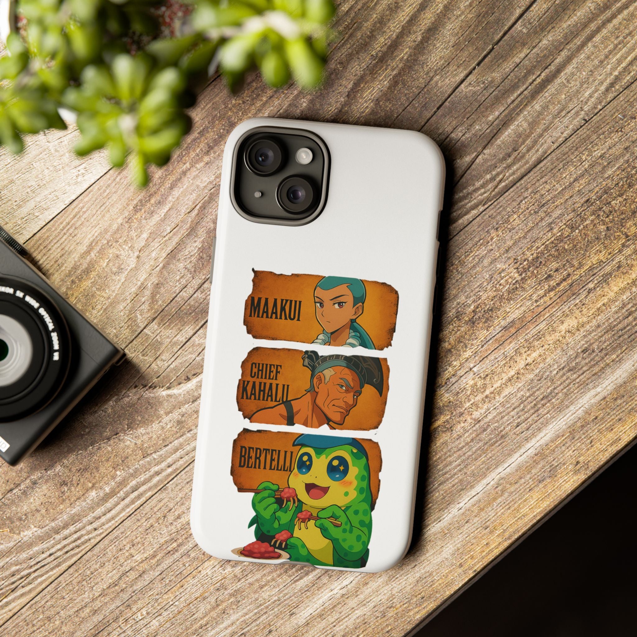 Tough Cases - Anime Phone Case Featuring Maakui, Chief Kahaili, and Bertelli, Great Gift for Fans, Personalized, Trendy, Durable