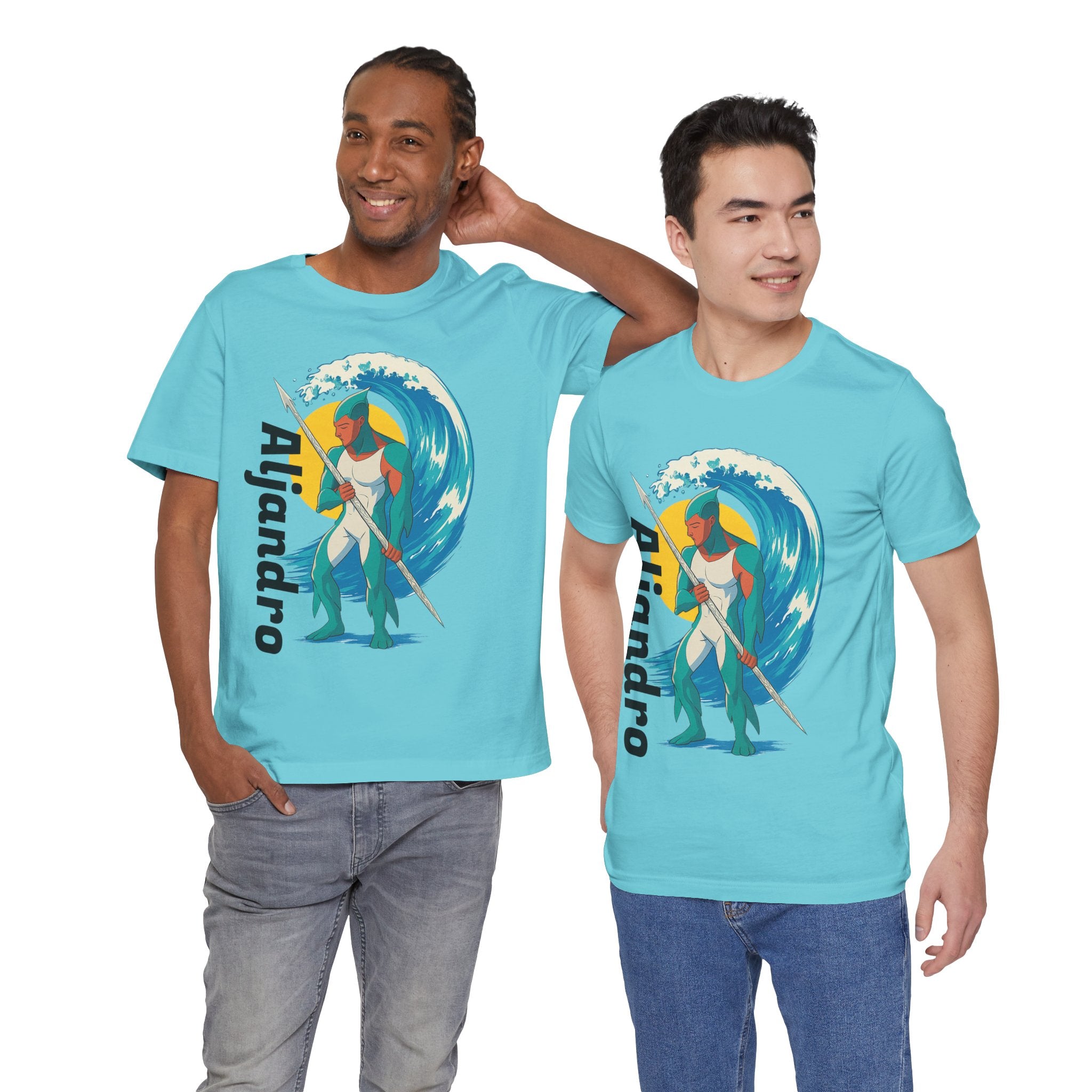 Aljandro Wave Warrior T-Shirt — Personalized 'Aljandro' Surf Guardian Tee