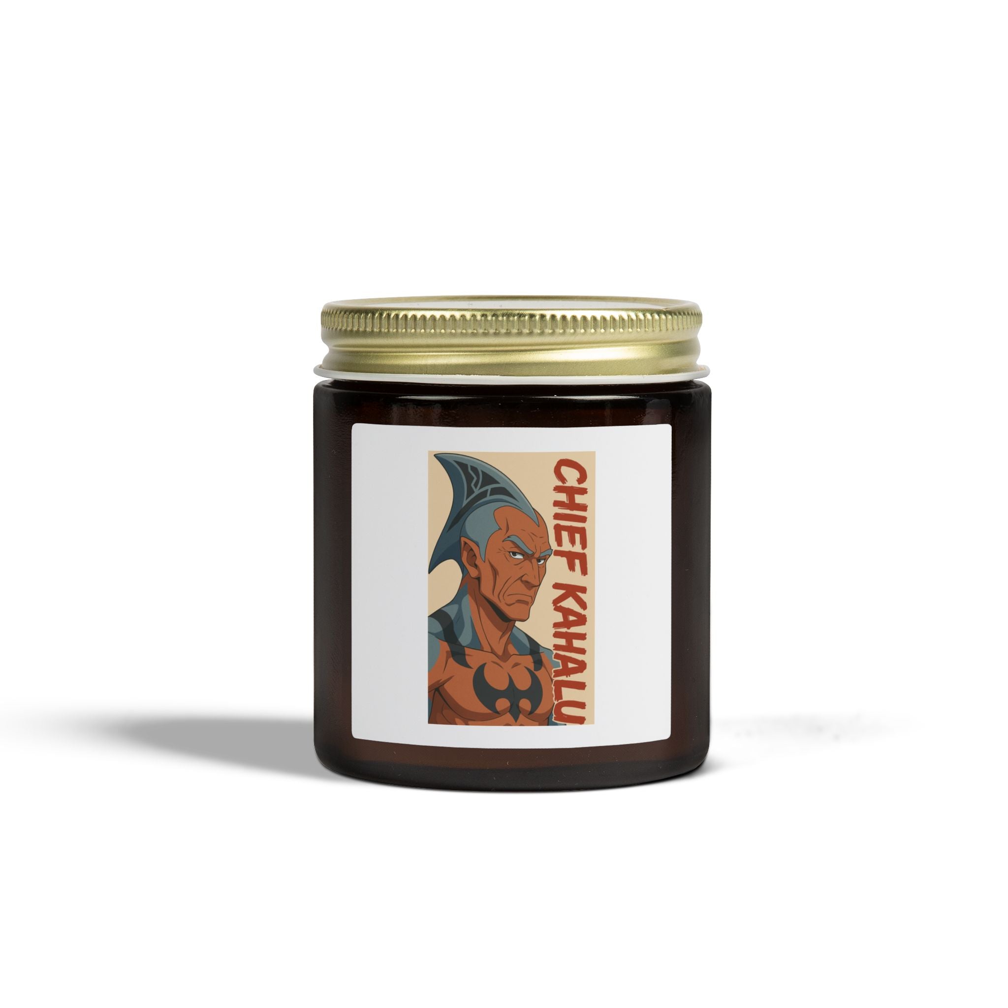 Chief Kahalu Scented Candle - Relaxing Home Decor, Aromatherapy Gift, Unique Candle Art, Tropical Vibe, Gift for Any Occasion