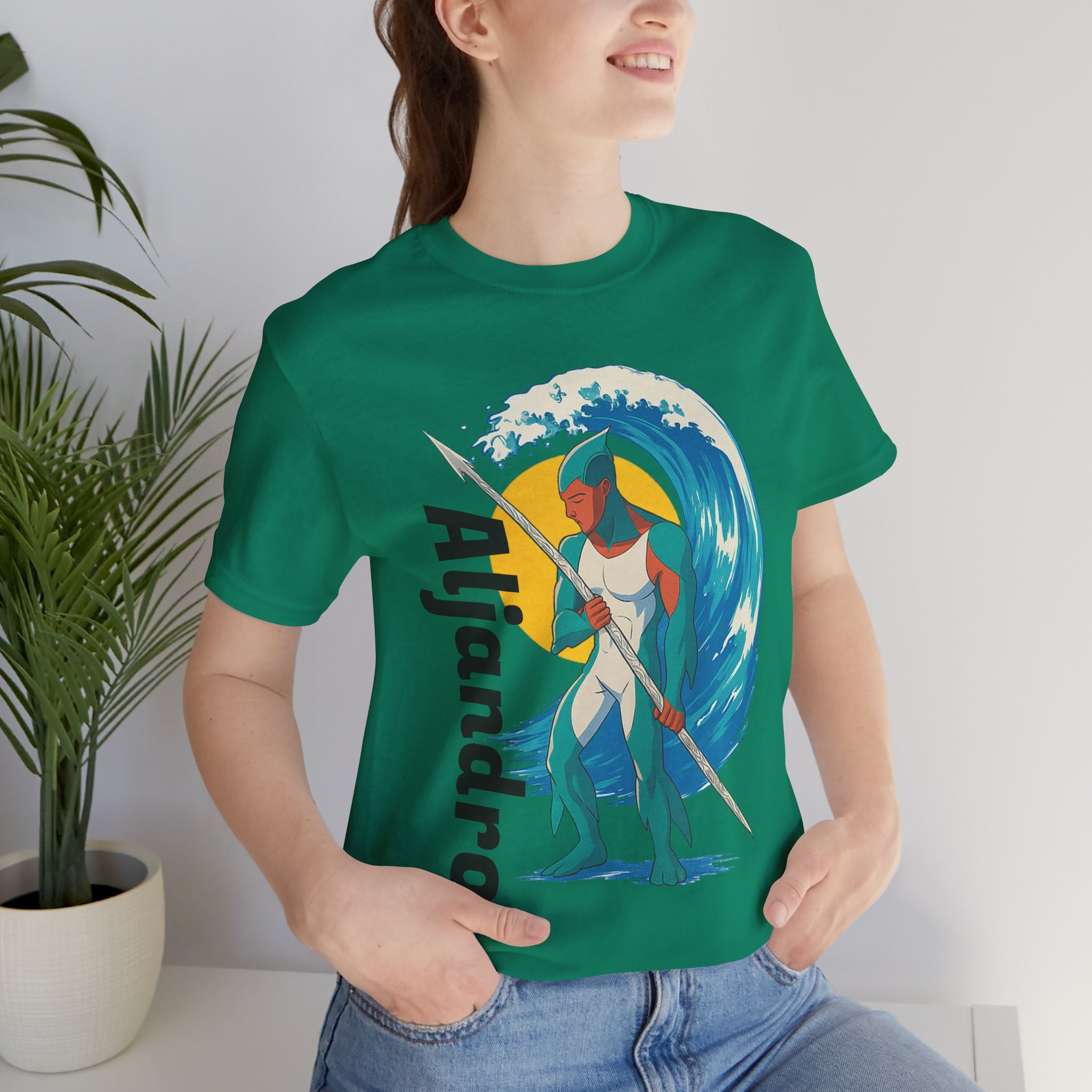 Aljandro Wave Warrior T-Shirt — Personalized 'Aljandro' Surf Guardian Tee