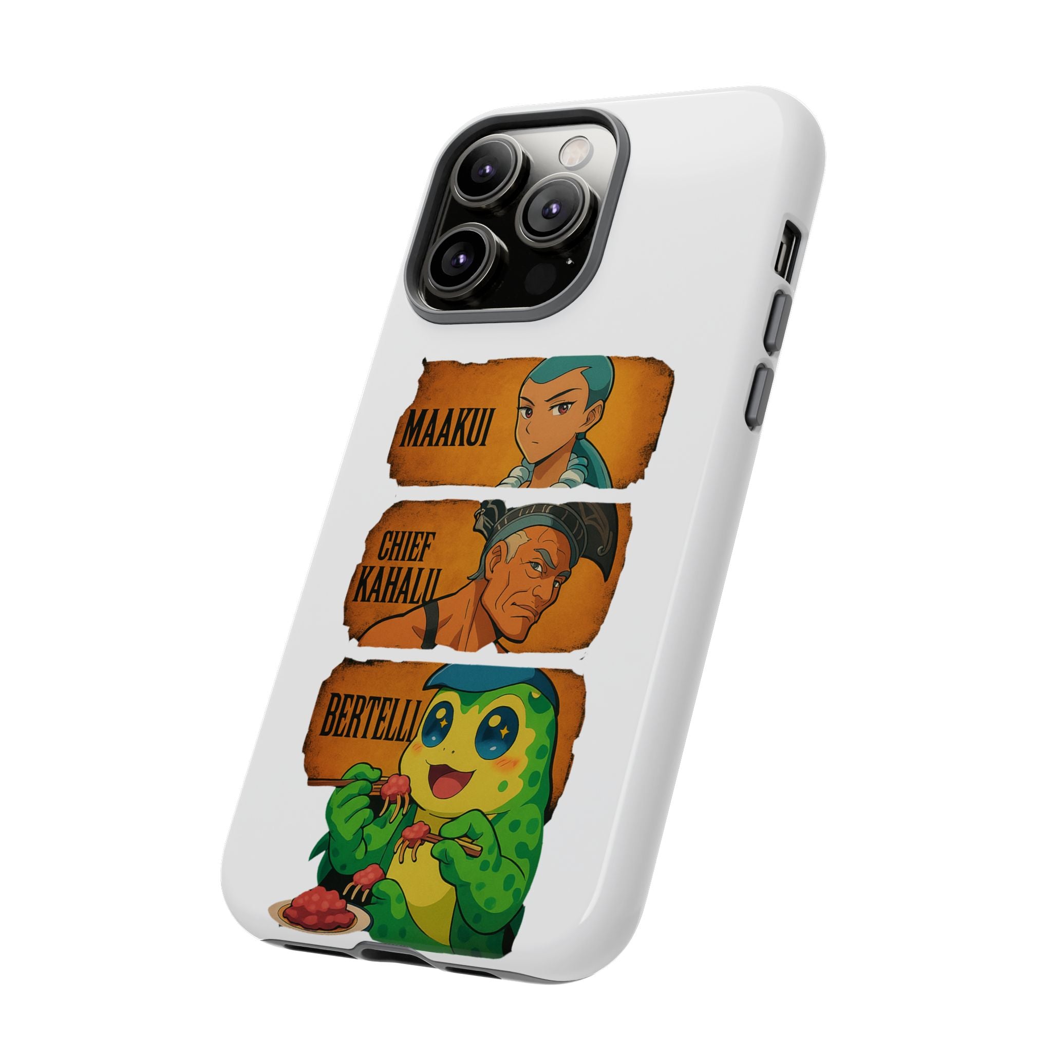 Tough Cases - Anime Phone Case Featuring Maakui, Chief Kahaili, and Bertelli, Great Gift for Fans, Personalized, Trendy, Durable