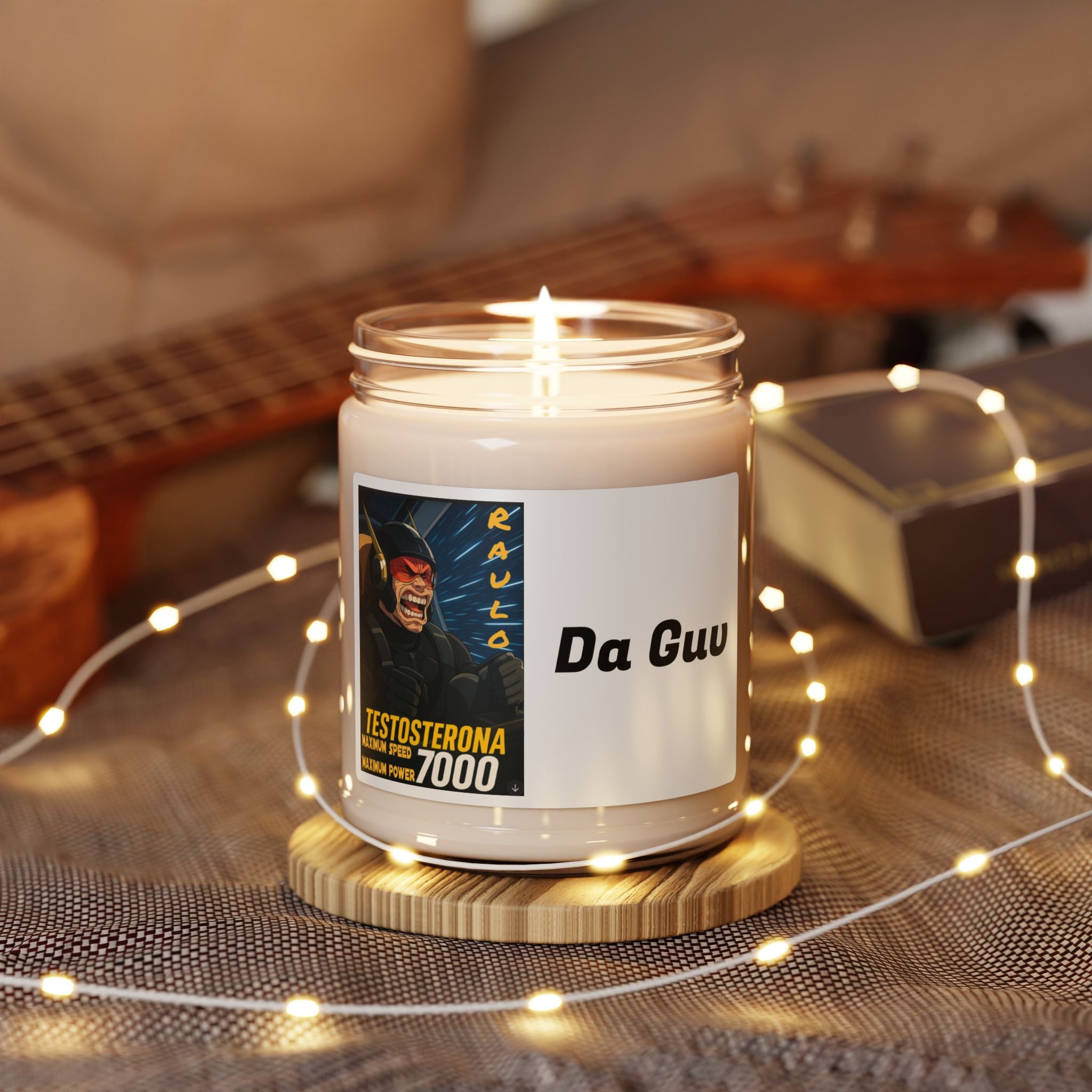 Soy Candle, Anime Sci-Fi Testosterona 7000 Raulo, Da Guv Book Lover Gift, Scented Candle, 9oz, Home Fragrance, Decor