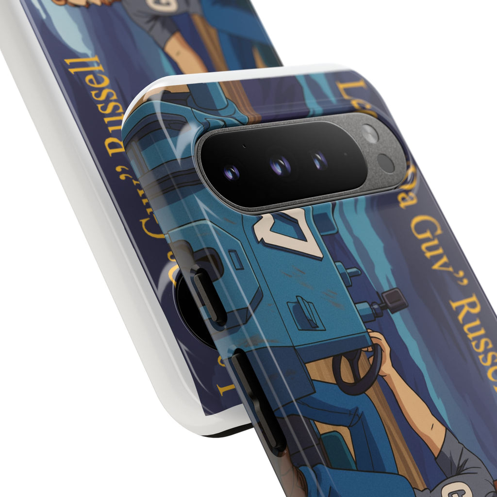 Phone Cases, Tough Phone Covers, Book Character Fan Gift, Sci-Fi Tank Art, Leon 'Da Guv' Russell Design