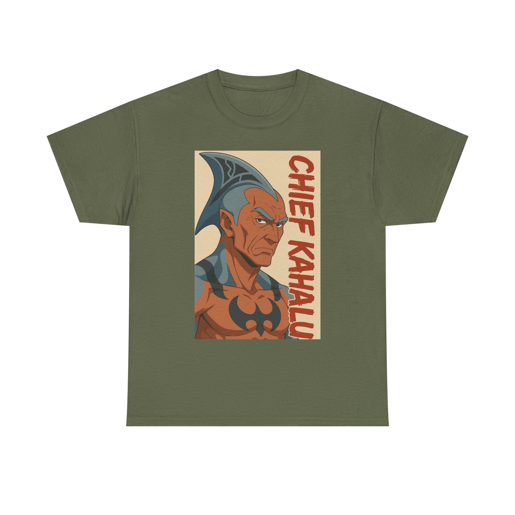 Chief Kahalu Graphic Tee, Unisex Heavy Cotton Shirt, Casual Wear, Gift for Fans, Graphic T-Shirt for Collectors