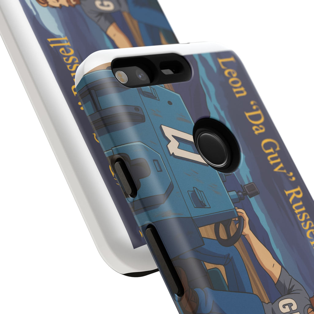 Phone Cases, Tough Phone Covers, Book Character Fan Gift, Sci-Fi Tank Art, Leon 'Da Guv' Russell Design