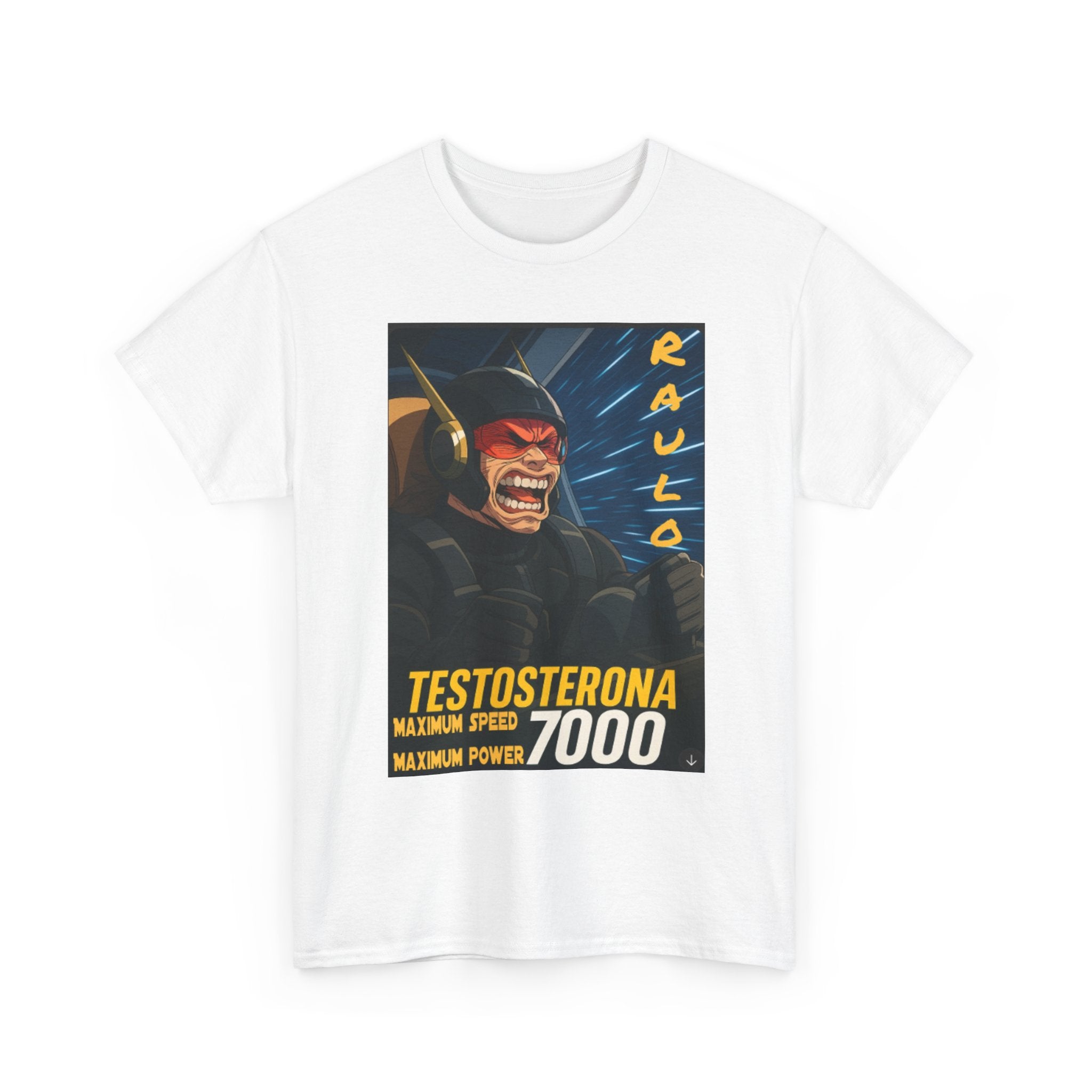 Sci-Fi Anime Raulo Testosterona Tee, Da Guv Book Fan Shirt, Unisex Cotton Top, Gift for Sci-Fi Lovers, Tee for Anime Enthusiasts