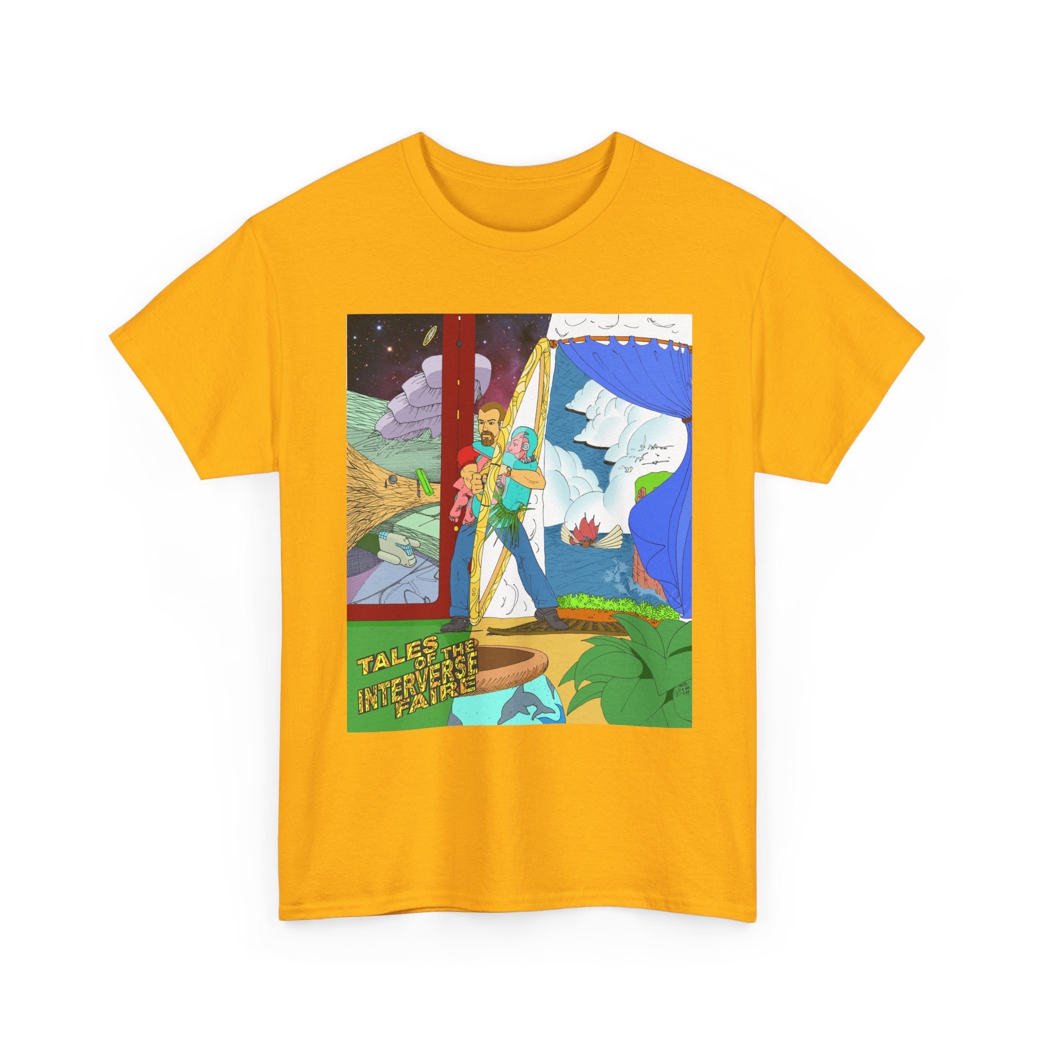 Fun Anime Tee - Unisex Heavy Cotton Tee, Original Author Art, Da Guv, sci-fi, Unique Graphic Shirt, Anime Lover Gift