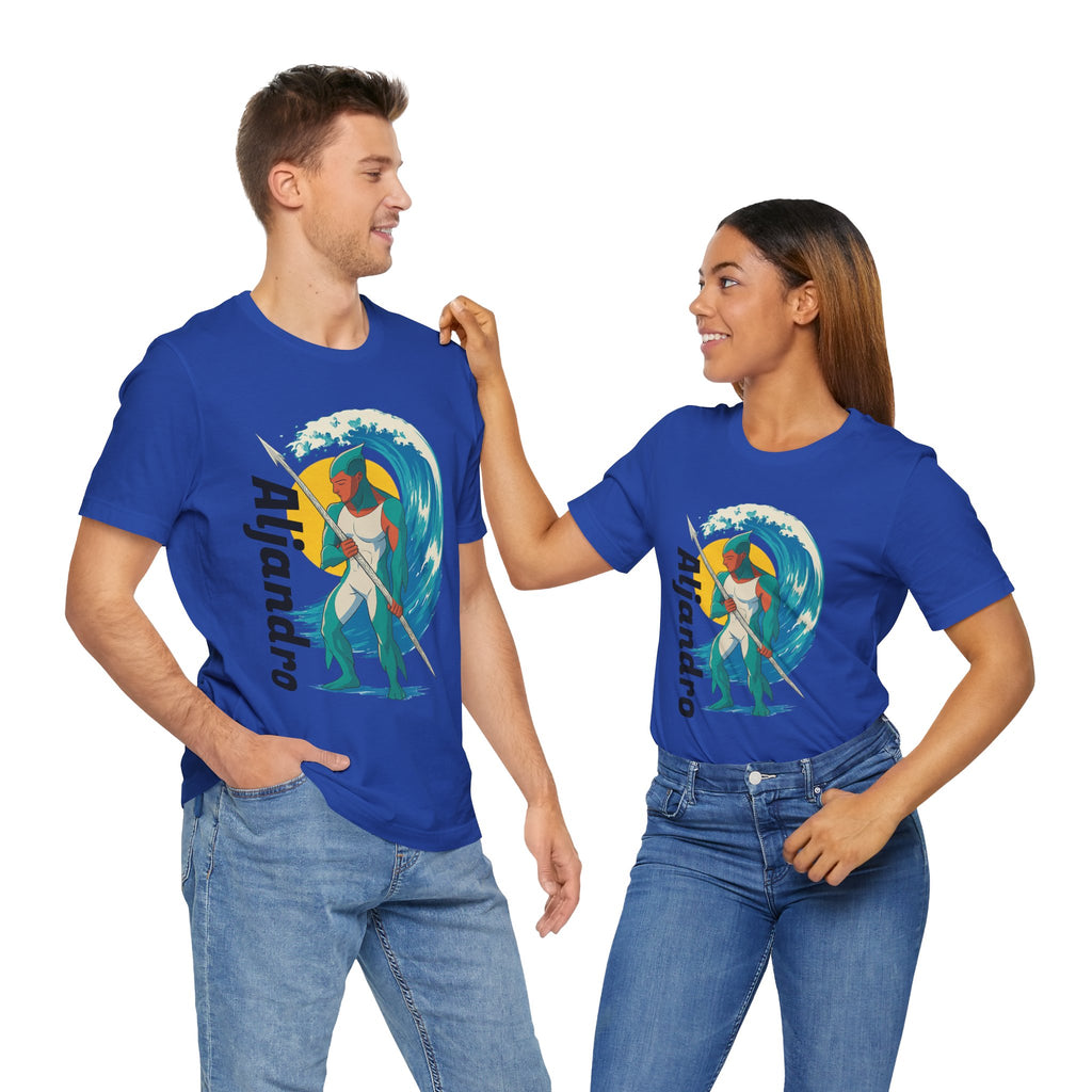 Aljandro Wave Warrior T-Shirt — Personalized 'Aljandro' Surf Guardian Tee