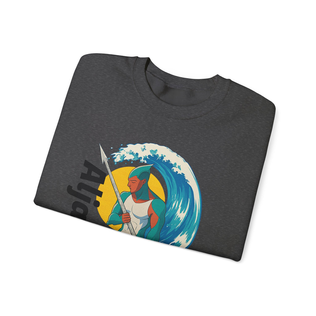 Kraken Hunter Graphic Sweatshirt — Personalized 'Aljandro' Wave Design