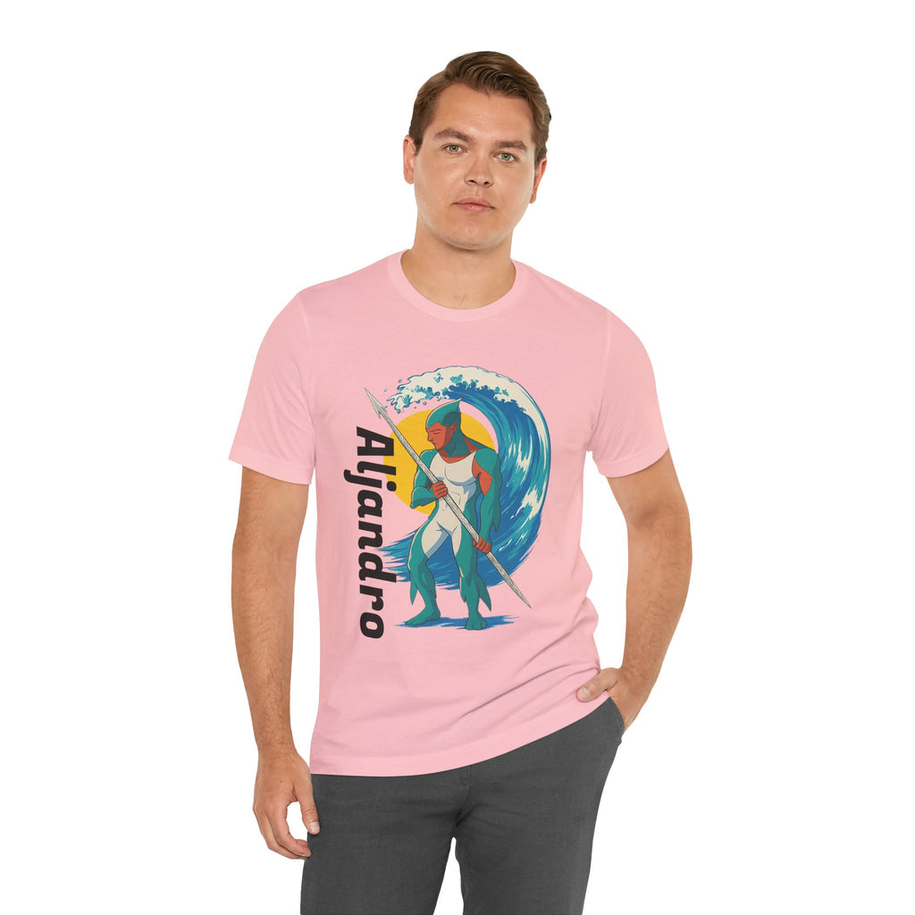 Aljandro Wave Warrior T-Shirt — Personalized 'Aljandro' Surf Guardian Tee