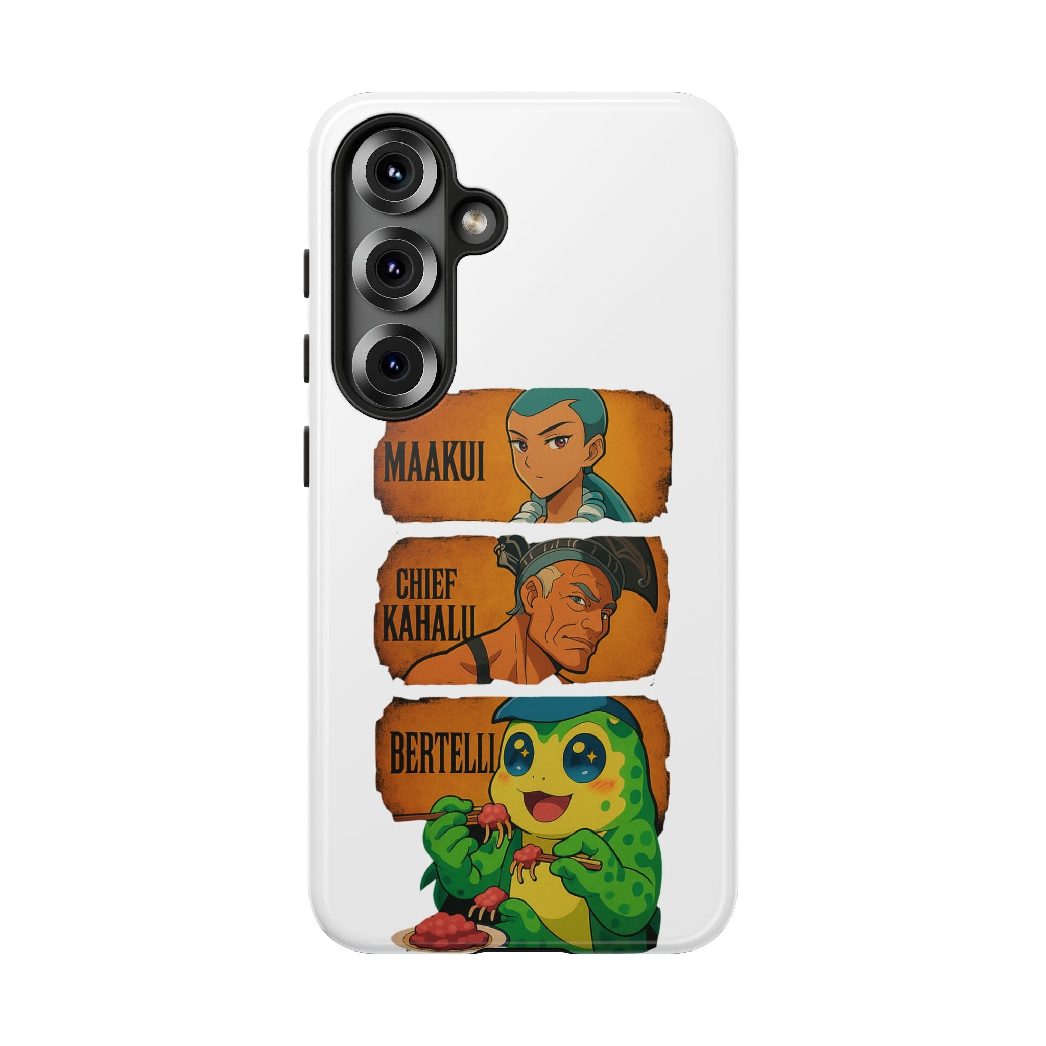 Tough Cases - Anime Phone Case Featuring Maakui, Chief Kahaili, and Bertelli, Great Gift for Fans, Personalized, Trendy, Durable
