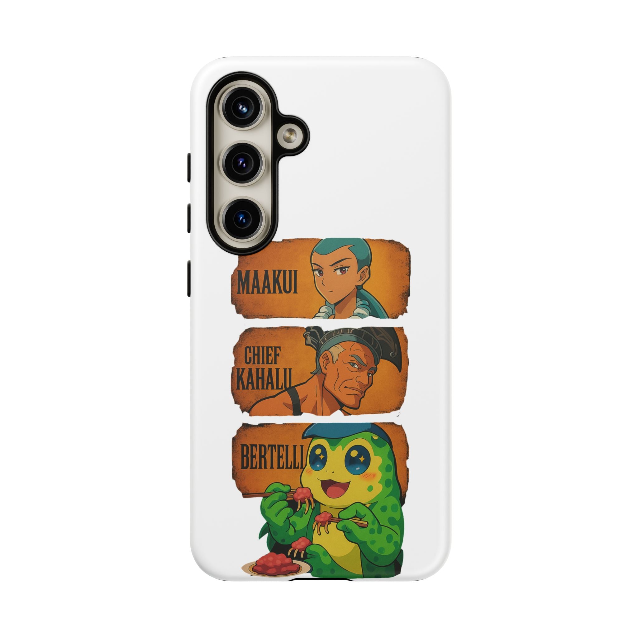 Tough Cases - Anime Phone Case Featuring Maakui, Chief Kahaili, and Bertelli, Great Gift for Fans, Personalized, Trendy, Durable
