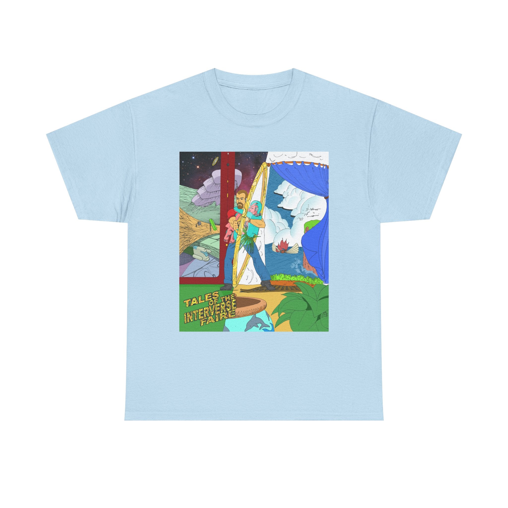 Fun Anime Tee - Unisex Heavy Cotton Tee, Original Author Art, Da Guv, sci-fi, Unique Graphic Shirt, Anime Lover Gift