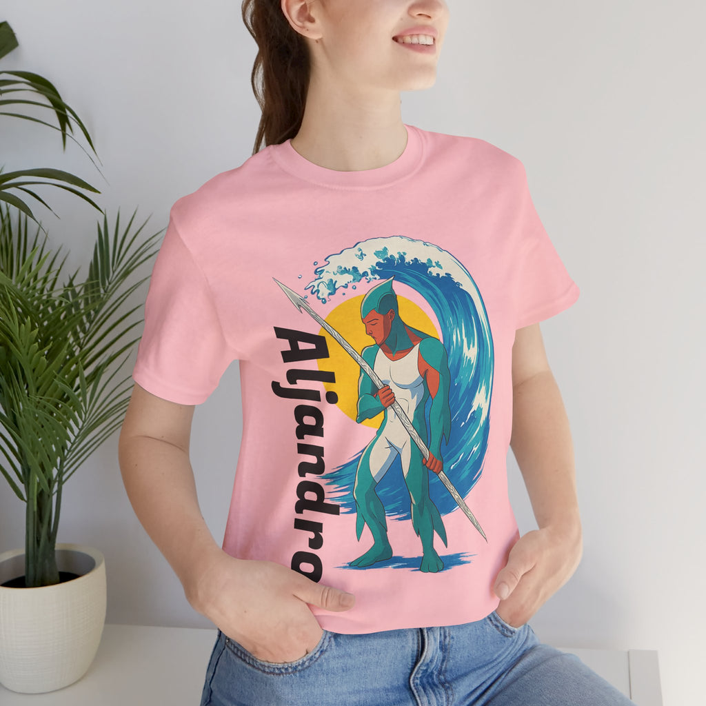 Aljandro Wave Warrior T-Shirt — Personalized 'Aljandro' Surf Guardian Tee