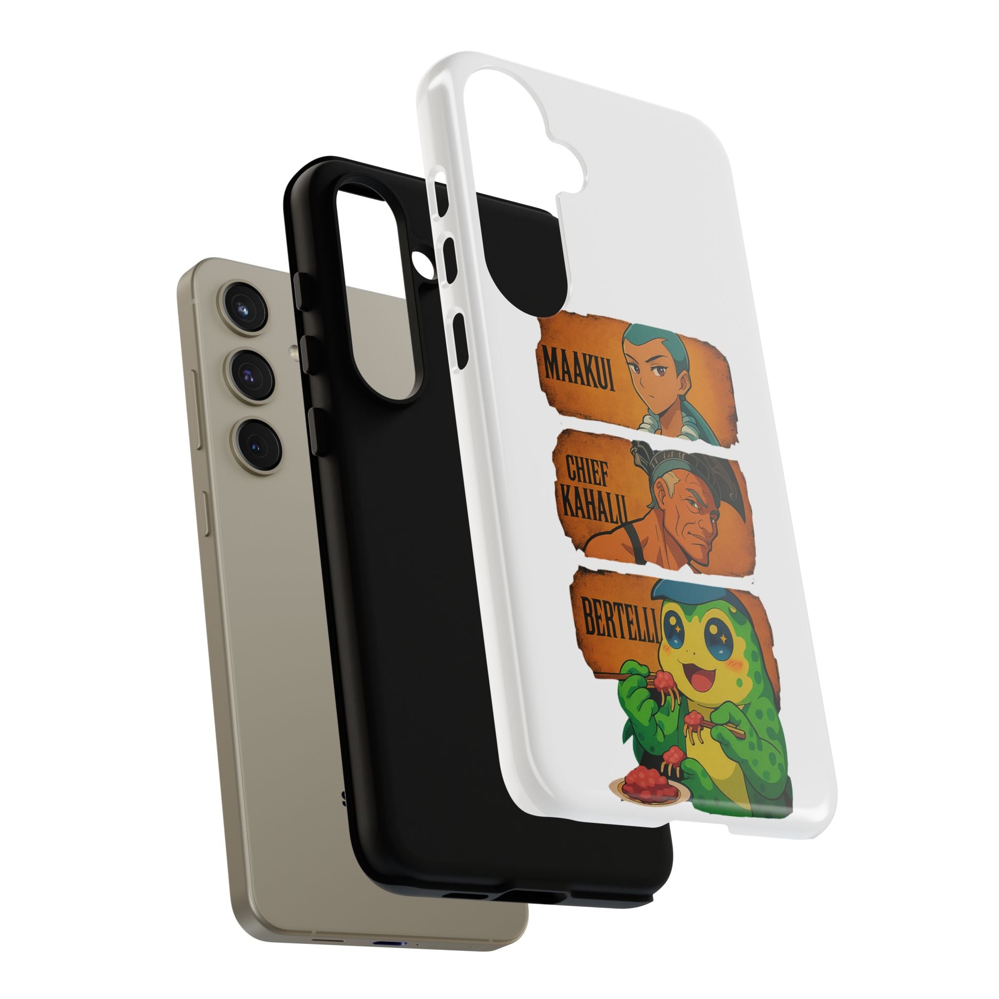 Tough Cases - Anime Phone Case Featuring Maakui, Chief Kahaili, and Bertelli, Great Gift for Fans, Personalized, Trendy, Durable