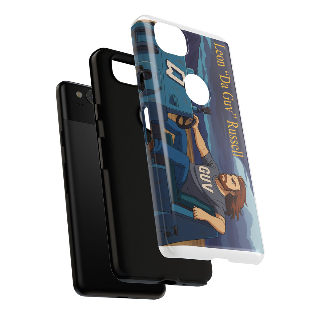 Phone Cases, Tough Phone Covers, Book Character Fan Gift, Sci-Fi Tank Art, Leon 'Da Guv' Russell Design